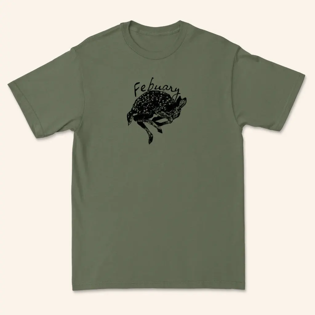 Febuary Merch Fawn TShirt Best Gifts For Boyfriend