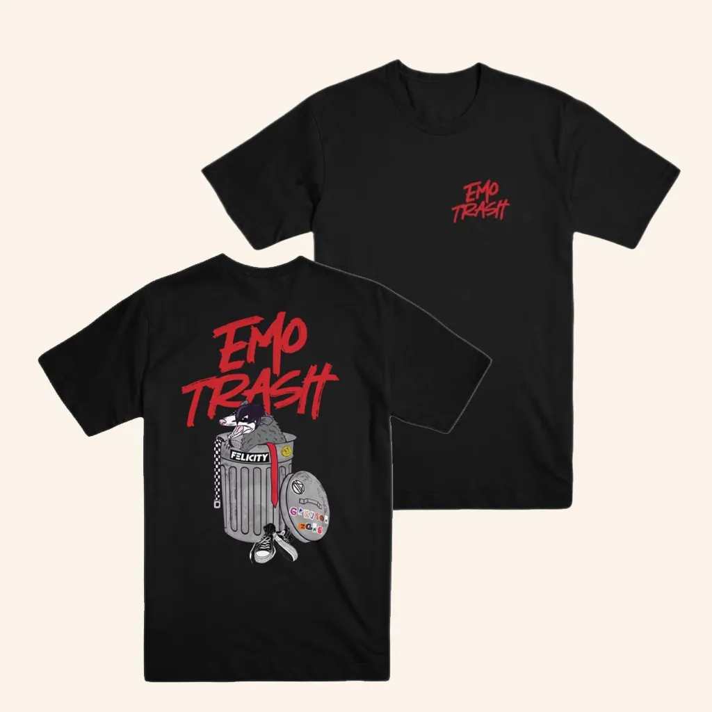 Felicity Merch Emo Trash Black TShirt Christmas Gifts For Guys