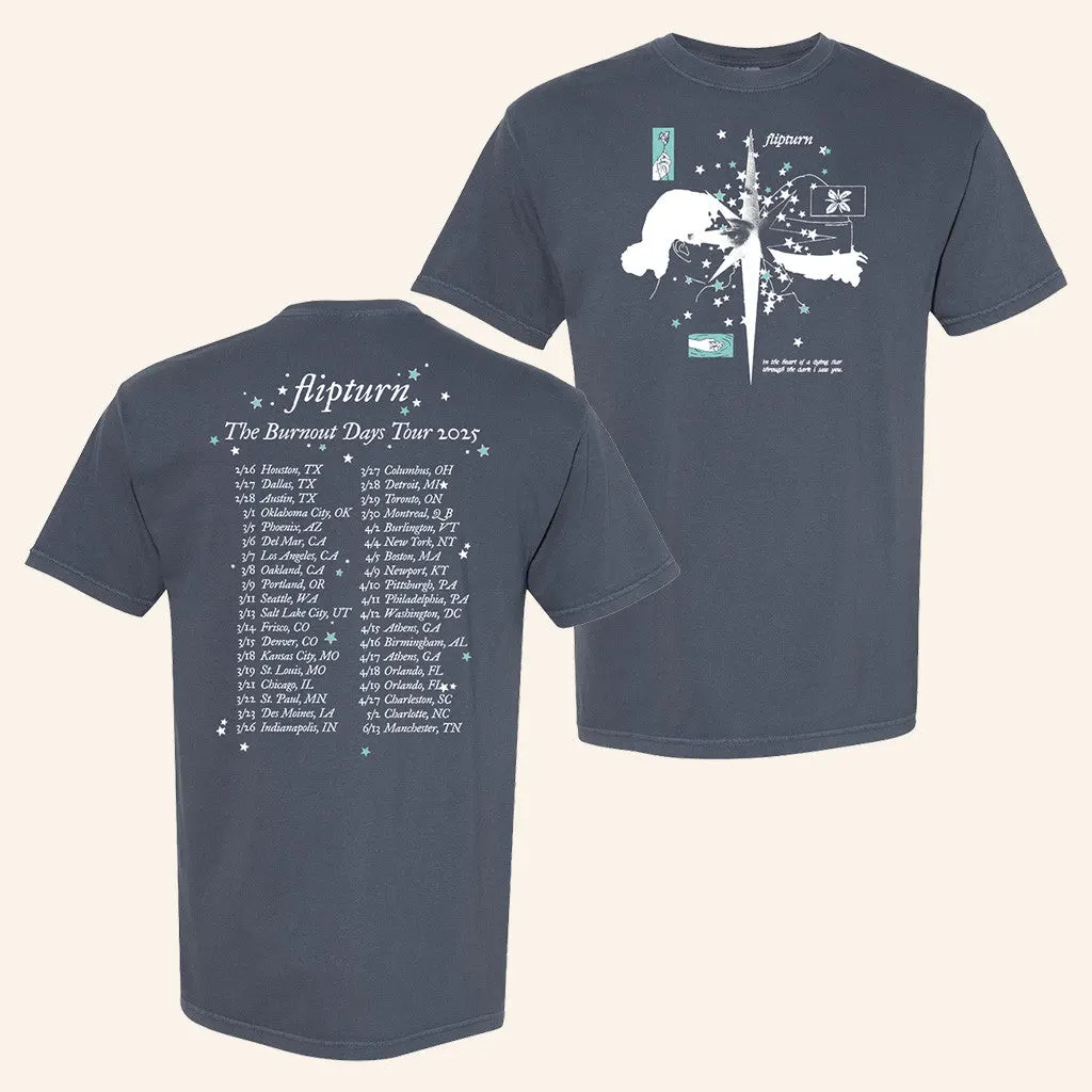 Flipturn Merch The Burnout Days Tour TShirt Gifts For Dad