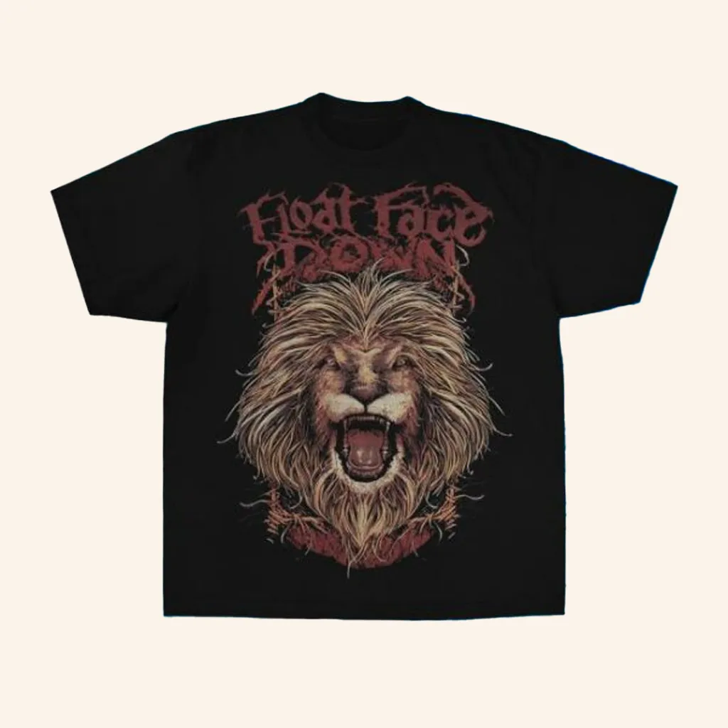 Float Face Down Merch Lions Den TShirt Music Gift Ideas For Guys