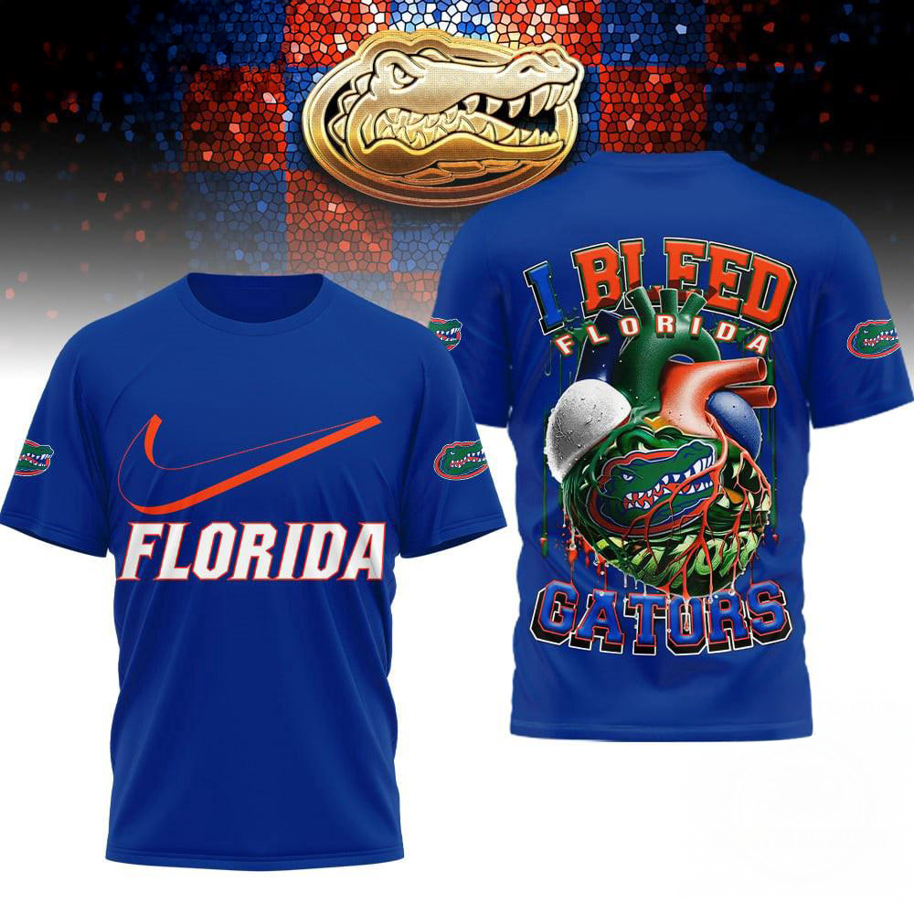 Florida Gators 2025 NCAA I Bleed Unisex 3D Shirt