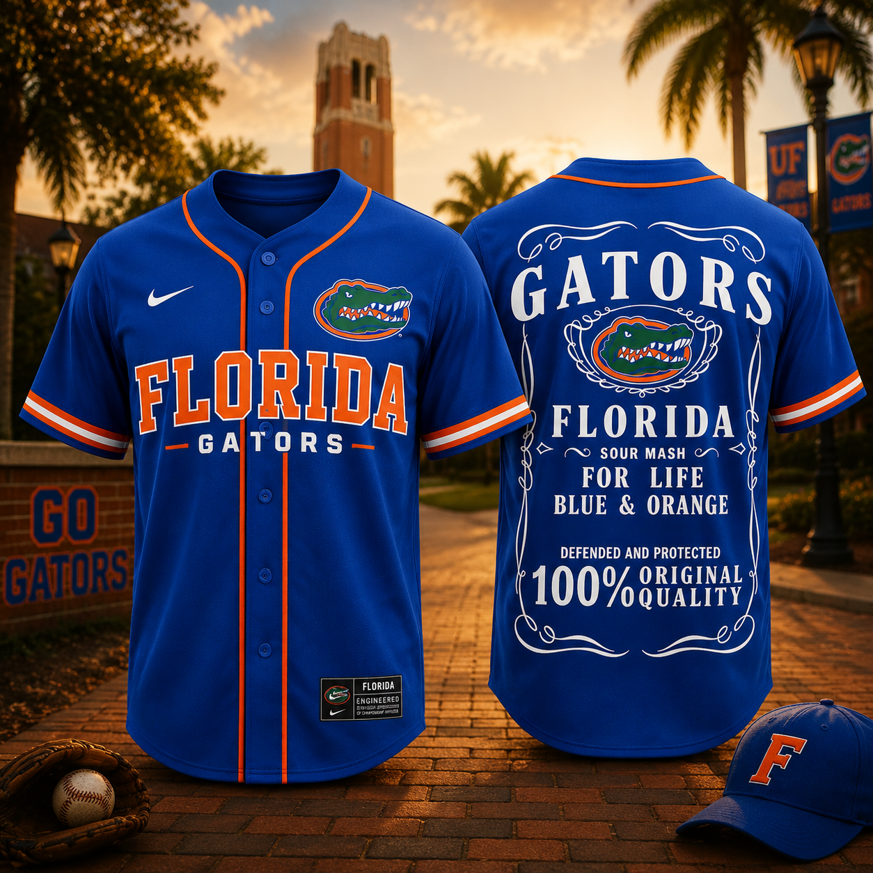Florida Gators NCAA 2026 Blue & Orange Baseball Jersey - Gators For Life Original Quality College Baseball Fan Gift