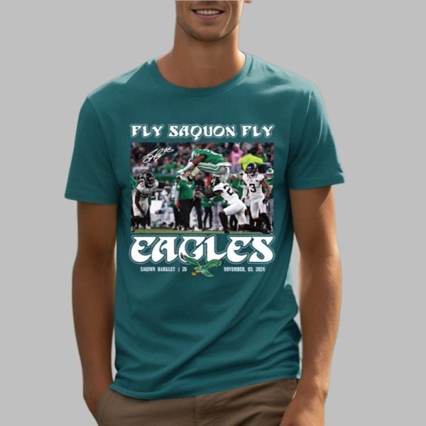 Fly Saquon Fly Eagles 2025 Shirt