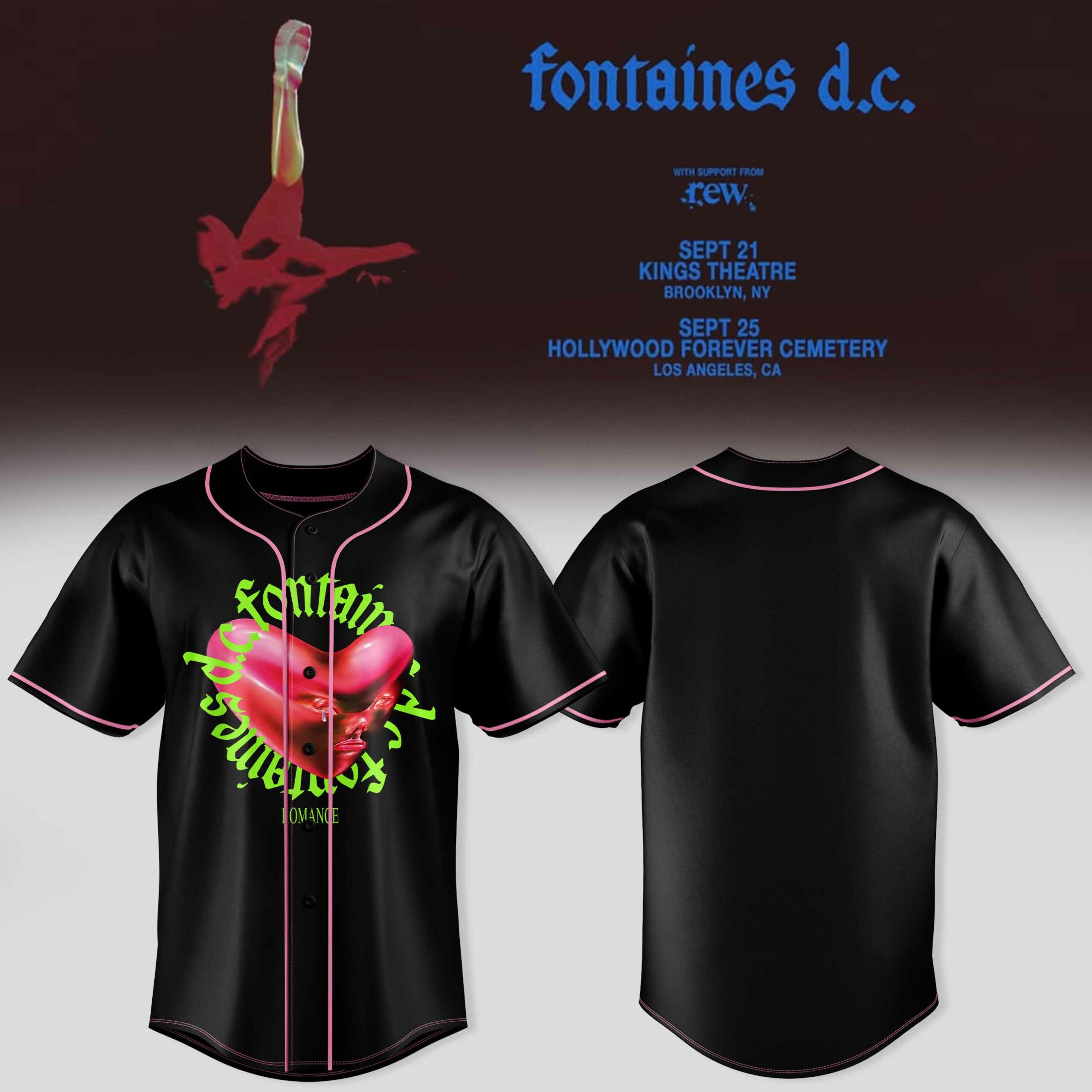 Fontaines DC Romance Collection Jersey Alternative Rock Music Fan Jersey 1 - Unicasport Fontaines DC Romance Collection Jersey Alternative Rock Music Fan Jersey