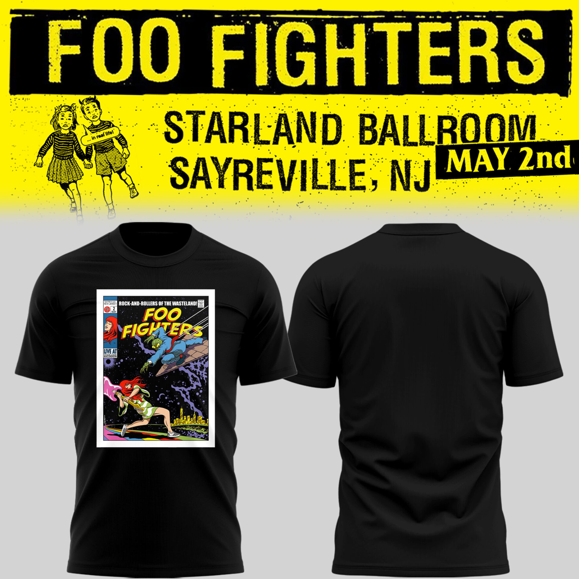 Foo Fighters T Shirt Starland Ballroom Vintage Style Rock Band Apparel Unique Gift for Music Fans