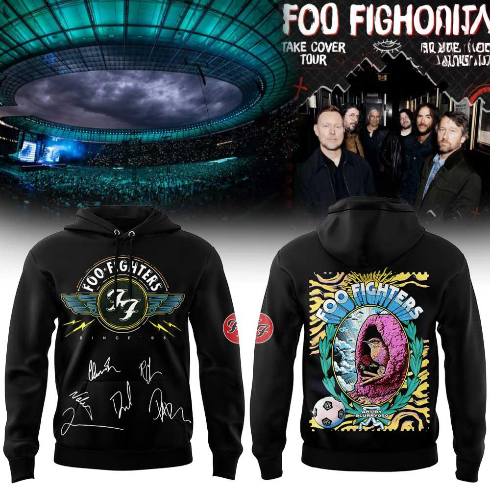 Foo Fighters Take Cover Tour 2026 2027 Limited Edition Hoodie