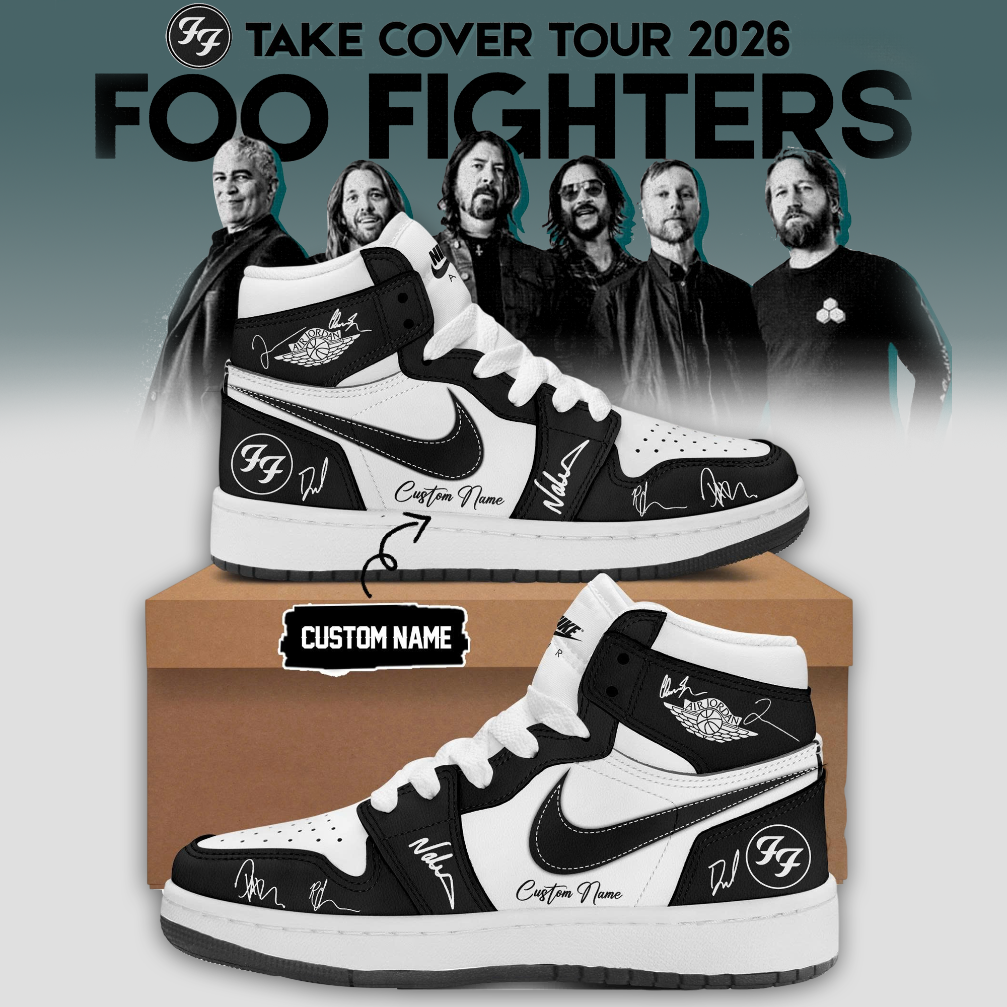Foo Fighters Take Cover Tour 2026 Collector Edition Lifestyle Sneakers