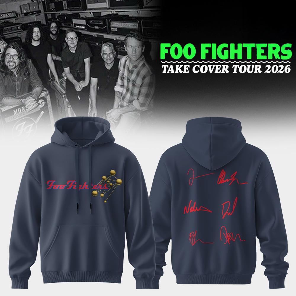 Foo Fighters Take Cover Tour 2026 Official Limited Fan Hoodie
