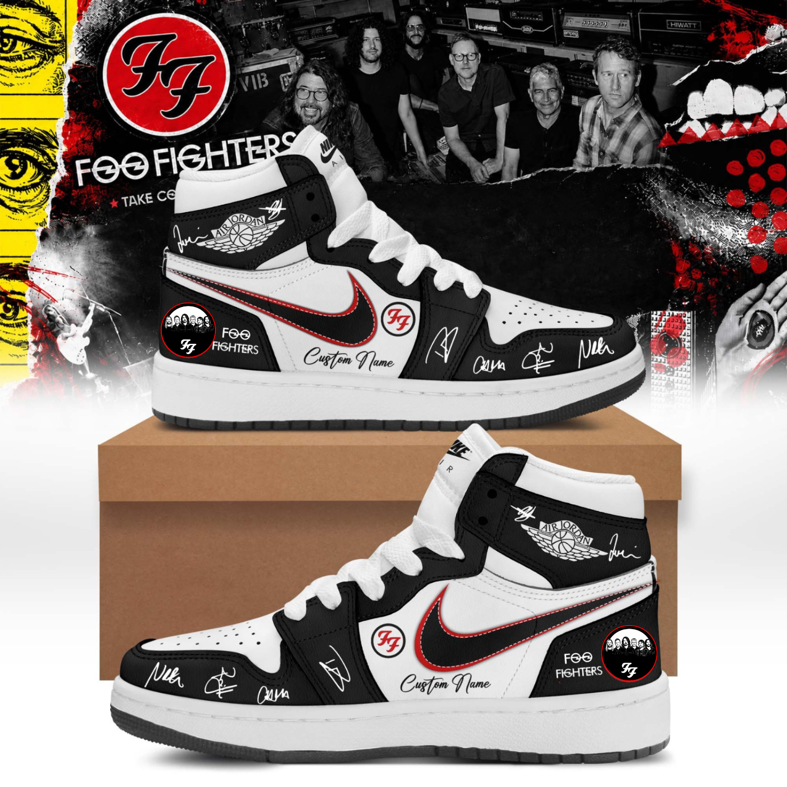 Foo Fighters Take Cover Tour 2026 Premium Concert Footwear