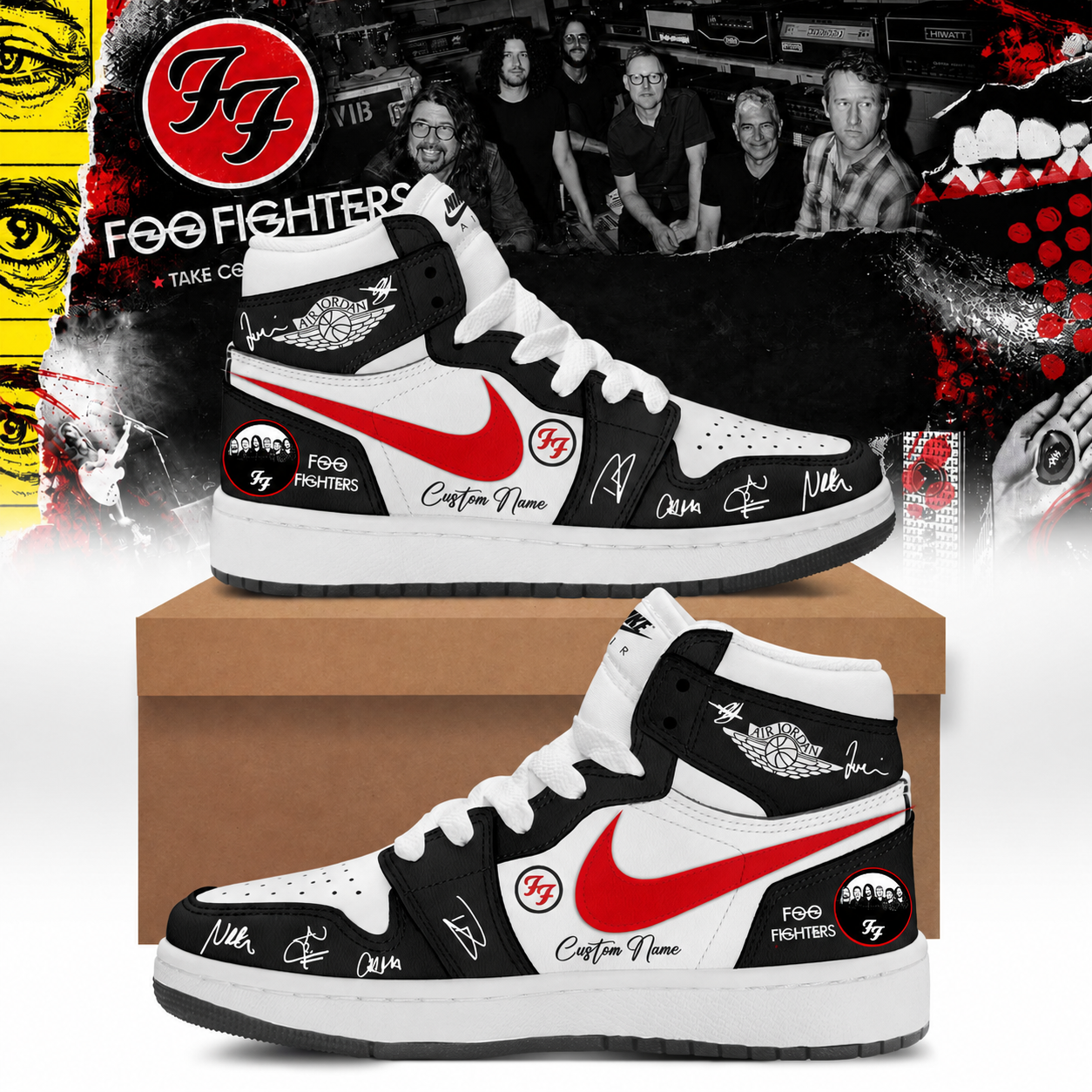 Foo Fighters Take Cover Tour 2026 Signature Limited Release Sneakers