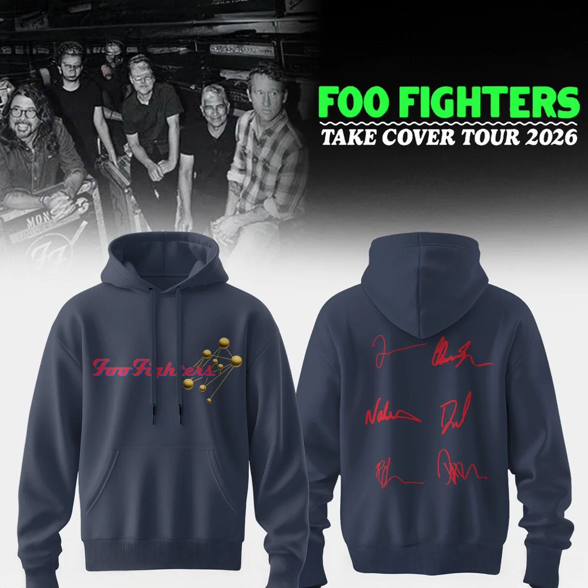 Foo Fighters Take Cover Tour Exclusive Merchandise T Shirt Collection