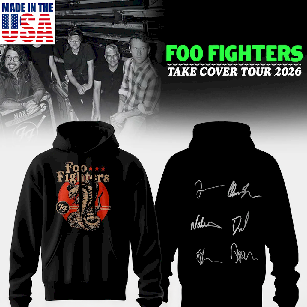 Foo Fighters Take Cover Tour Limited T Shirt And Hoodie Collection