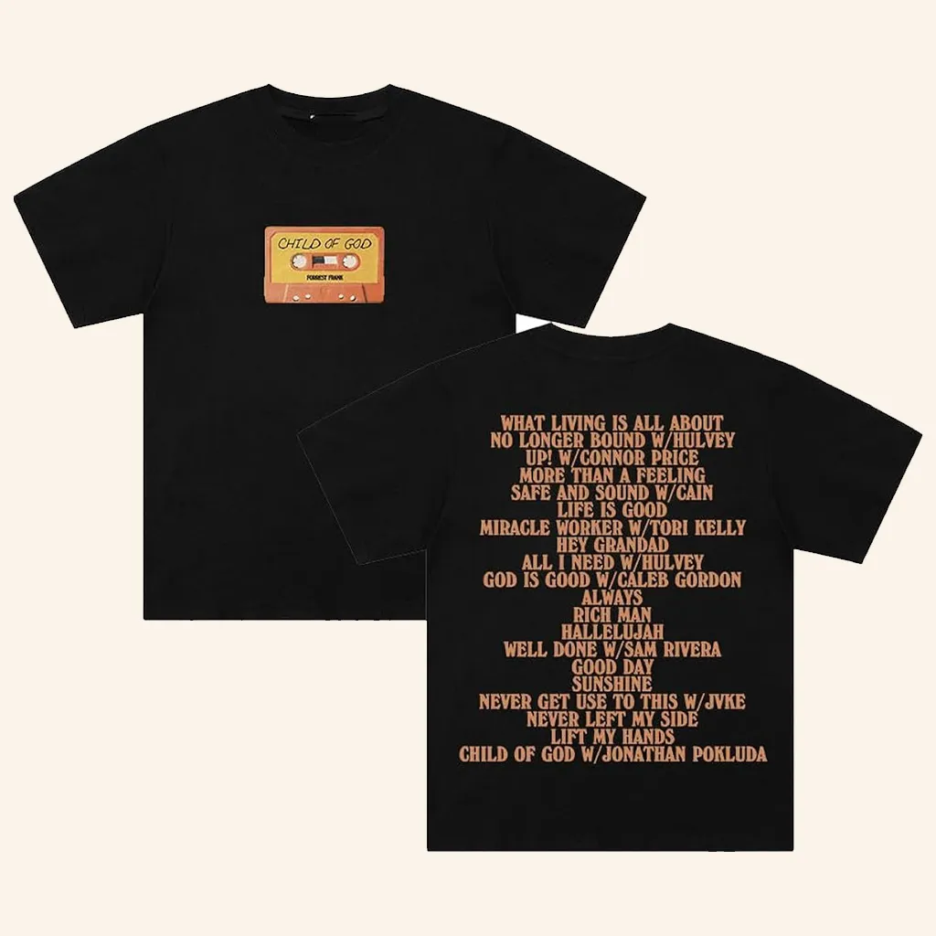 Forrest Frank Merch Child Of God Shirt 2024 New Album Tour TShirt Forrest Frank Tour Merch
