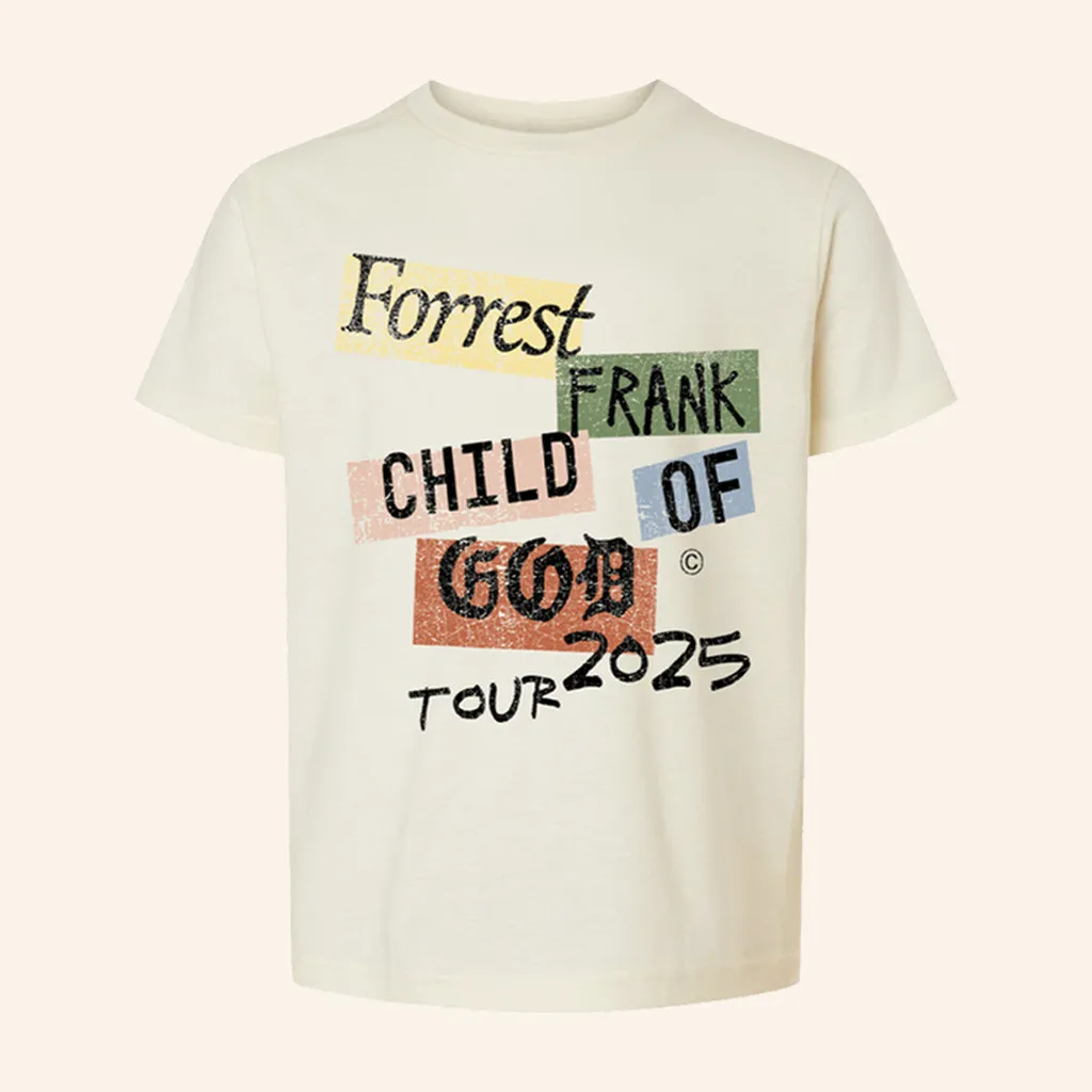 Forrest Frank Merch Child Of God Tour 2025 TShirt Christmas Presents For Him