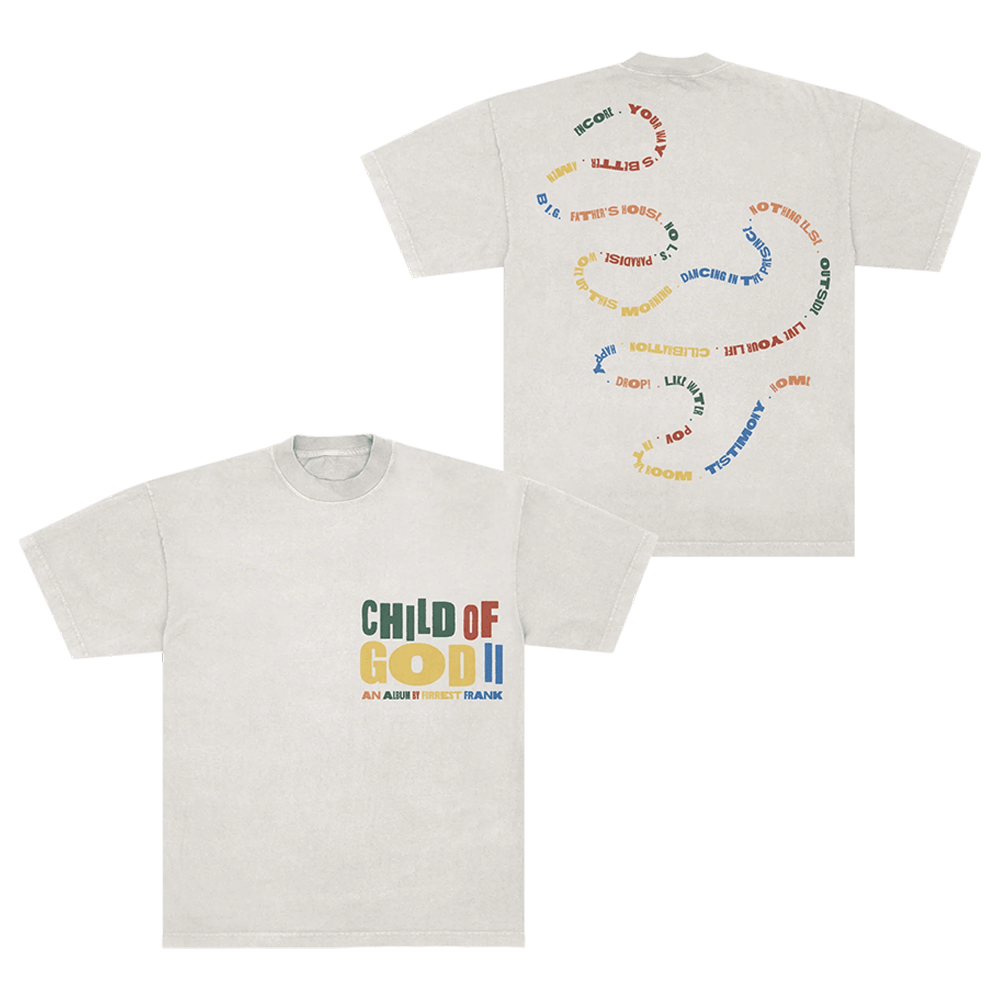 Forrest Frank Merch Forrest Frank Tour Merch Child Of God II Tracklist Natural TShirt Fans Gift