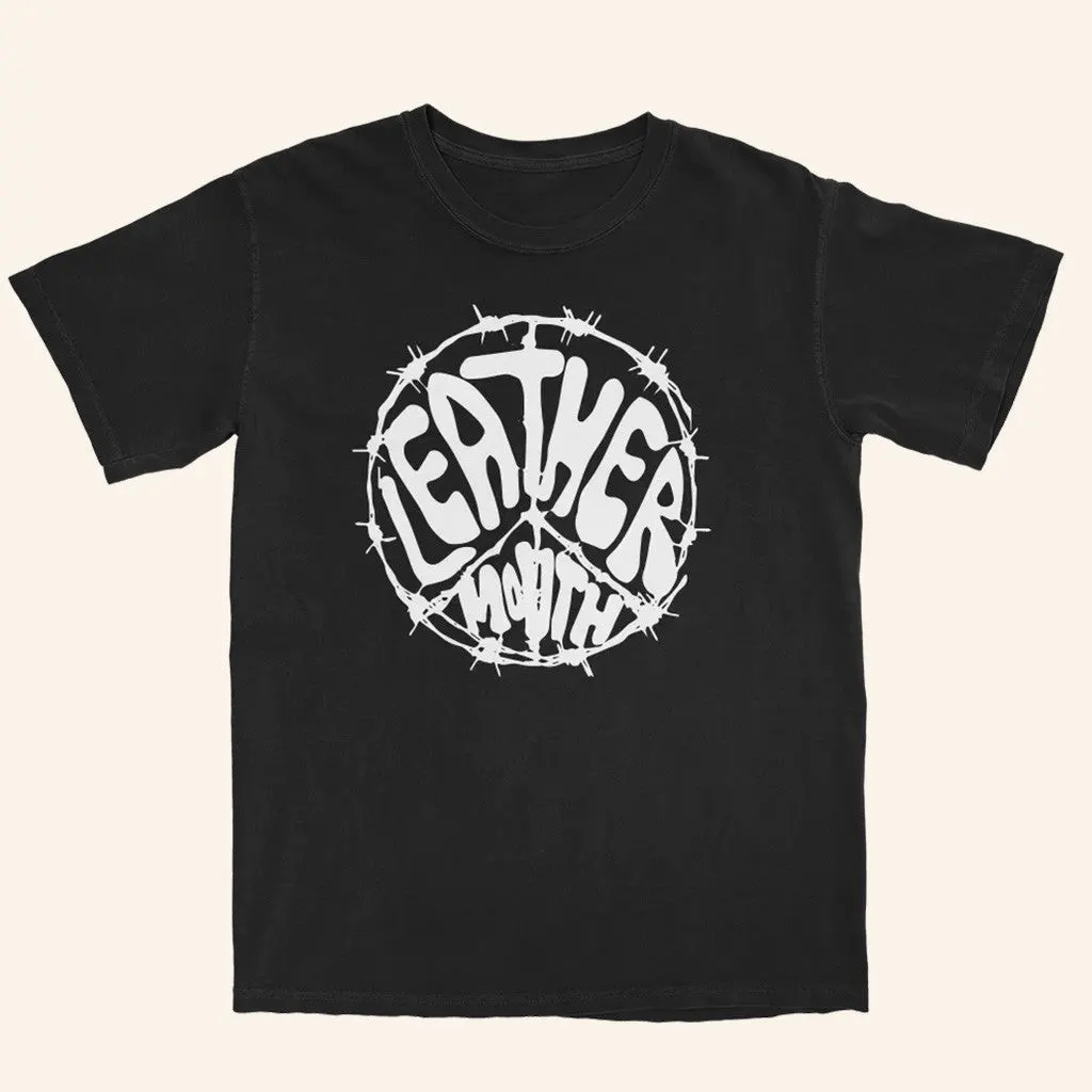 Frank Iero Merch Barbed Wire Peace TShirt Black Gifts For Son