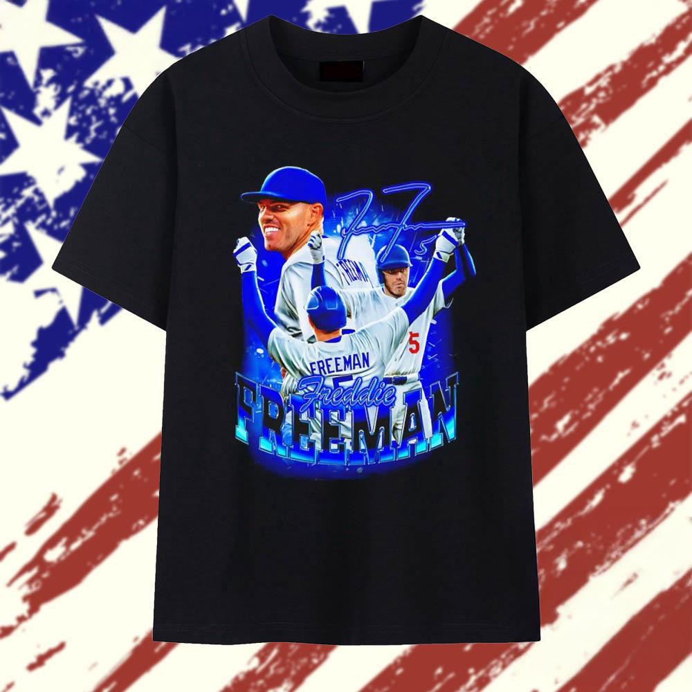 Freddie Freeman Los Angeles Dodgers First Baseman Signature Graphic T Shirt