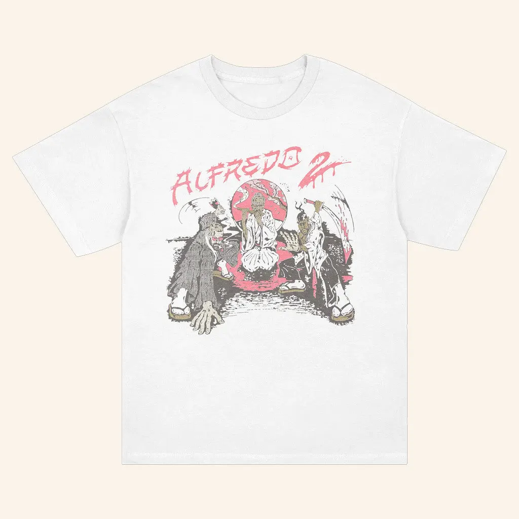 Freddie Gibbs Merch Alfredo II Antonio Cartoon TShirt White Gifts For Friends