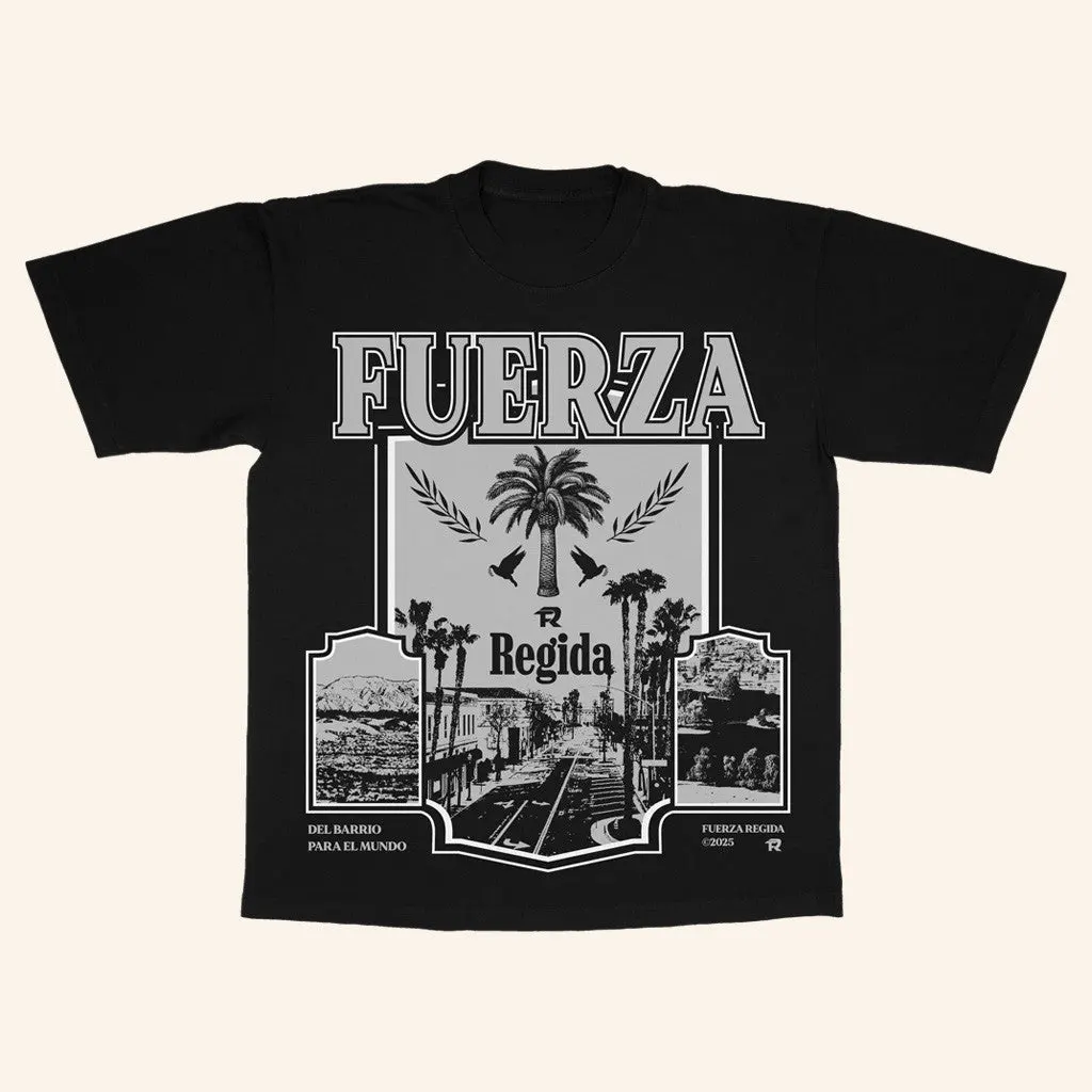 Fuerza Regida Merch Barrio Black TShirt Best Gifts For Music Lovers