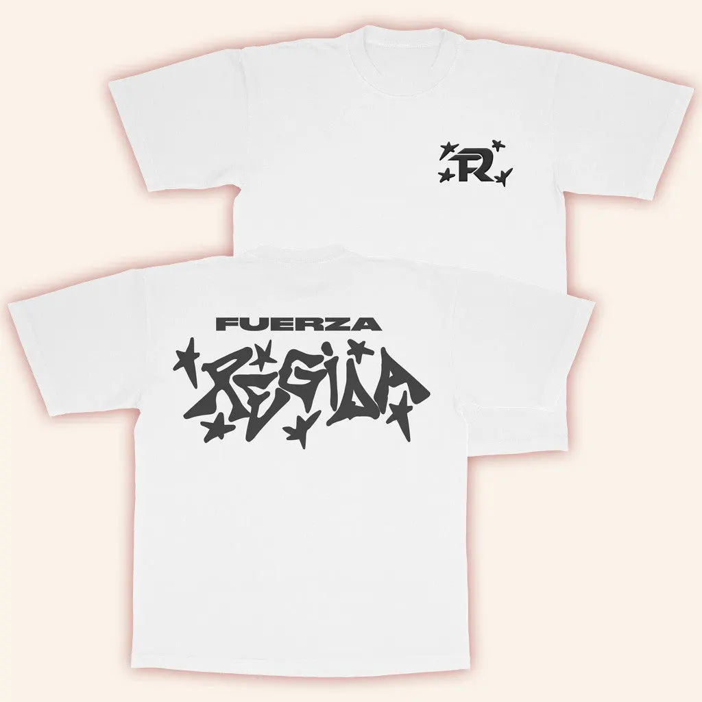 Fuerza Regida Merch Estrella FR White TShirt Gift Ideas For Music Lovers