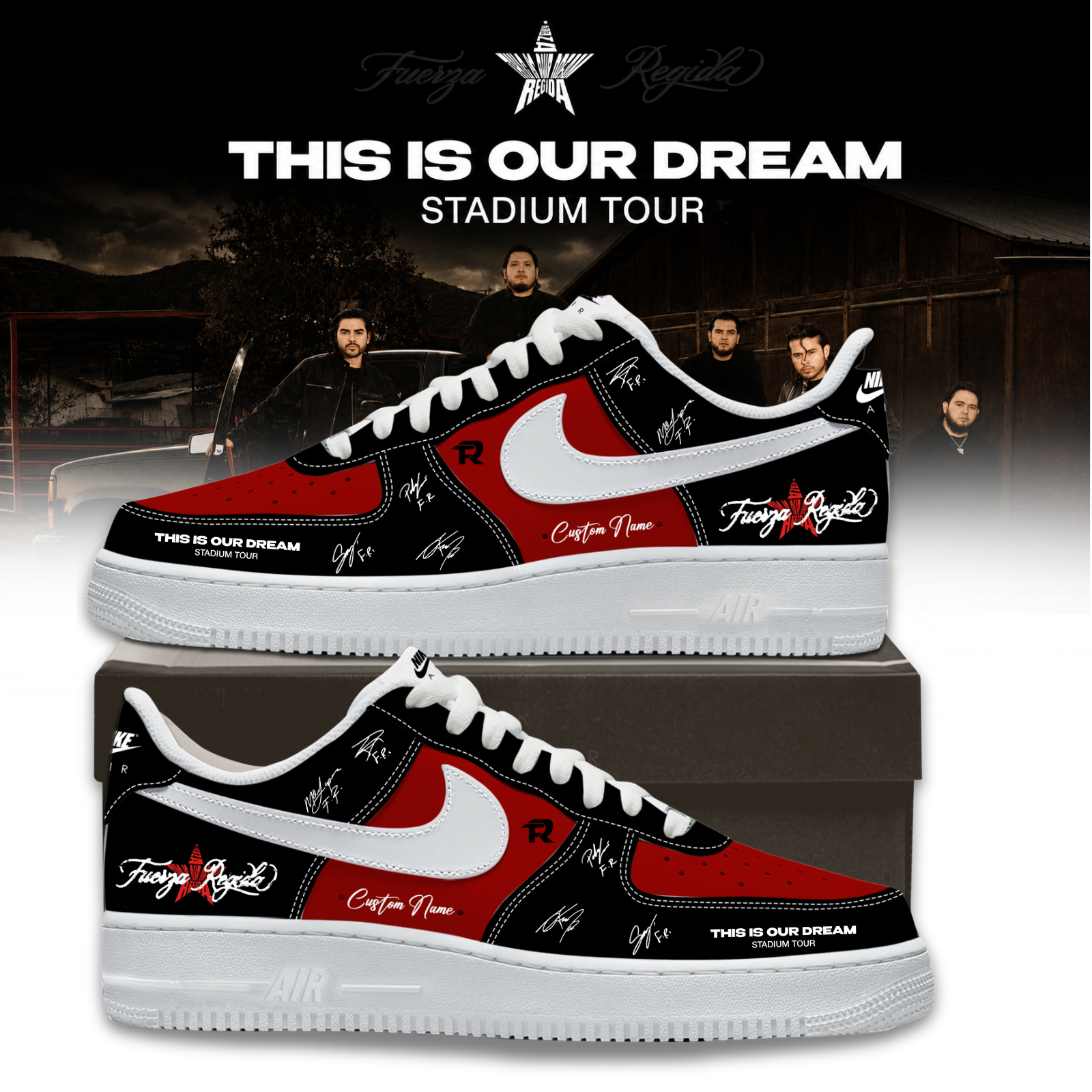 Fuerza Regida This Is Our Dream Stadium Tour 2026 Official Tour Sneakers