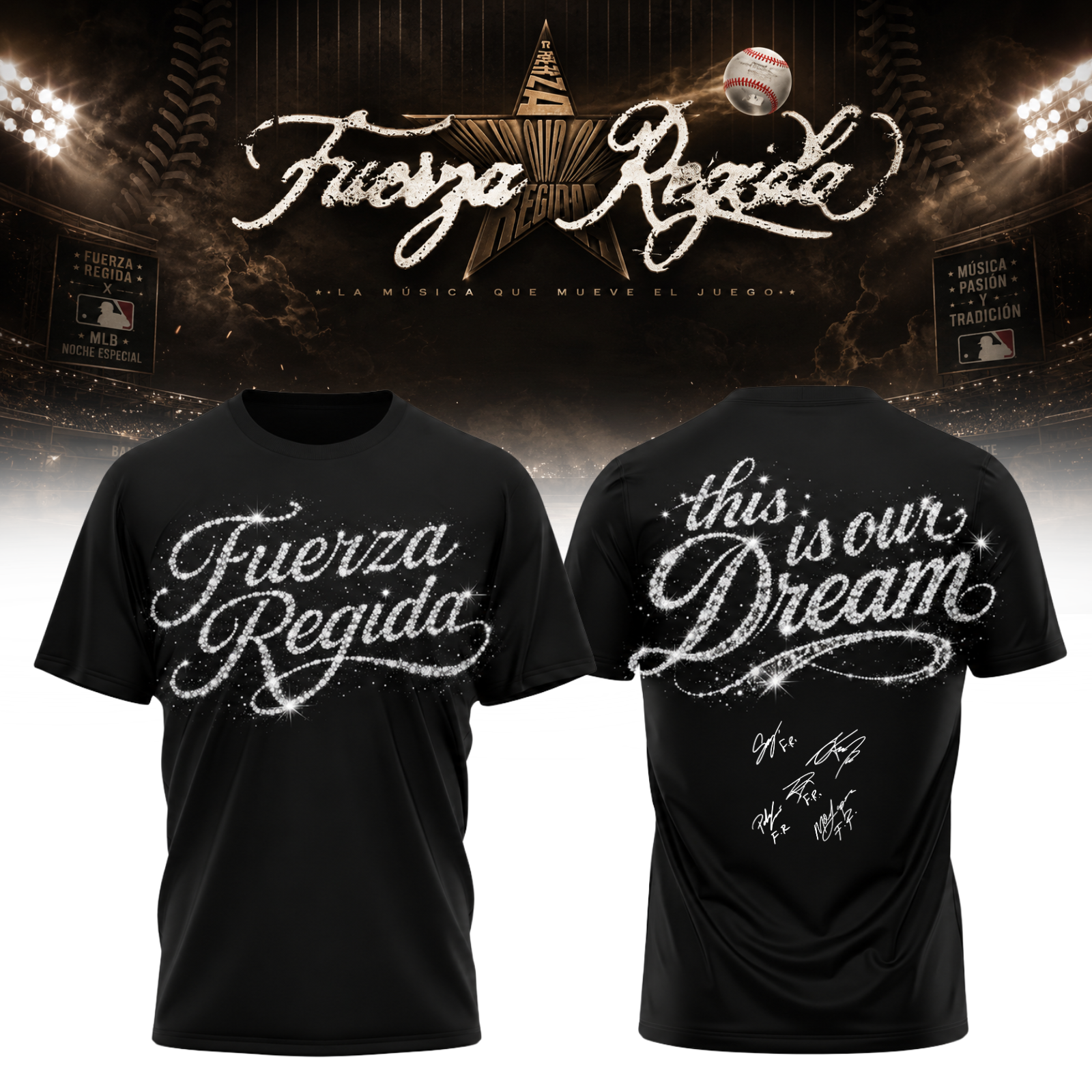 Fuerza Regida This Is Our Dream Stadium Tour 2026 Premium Fan Graphic Tee
