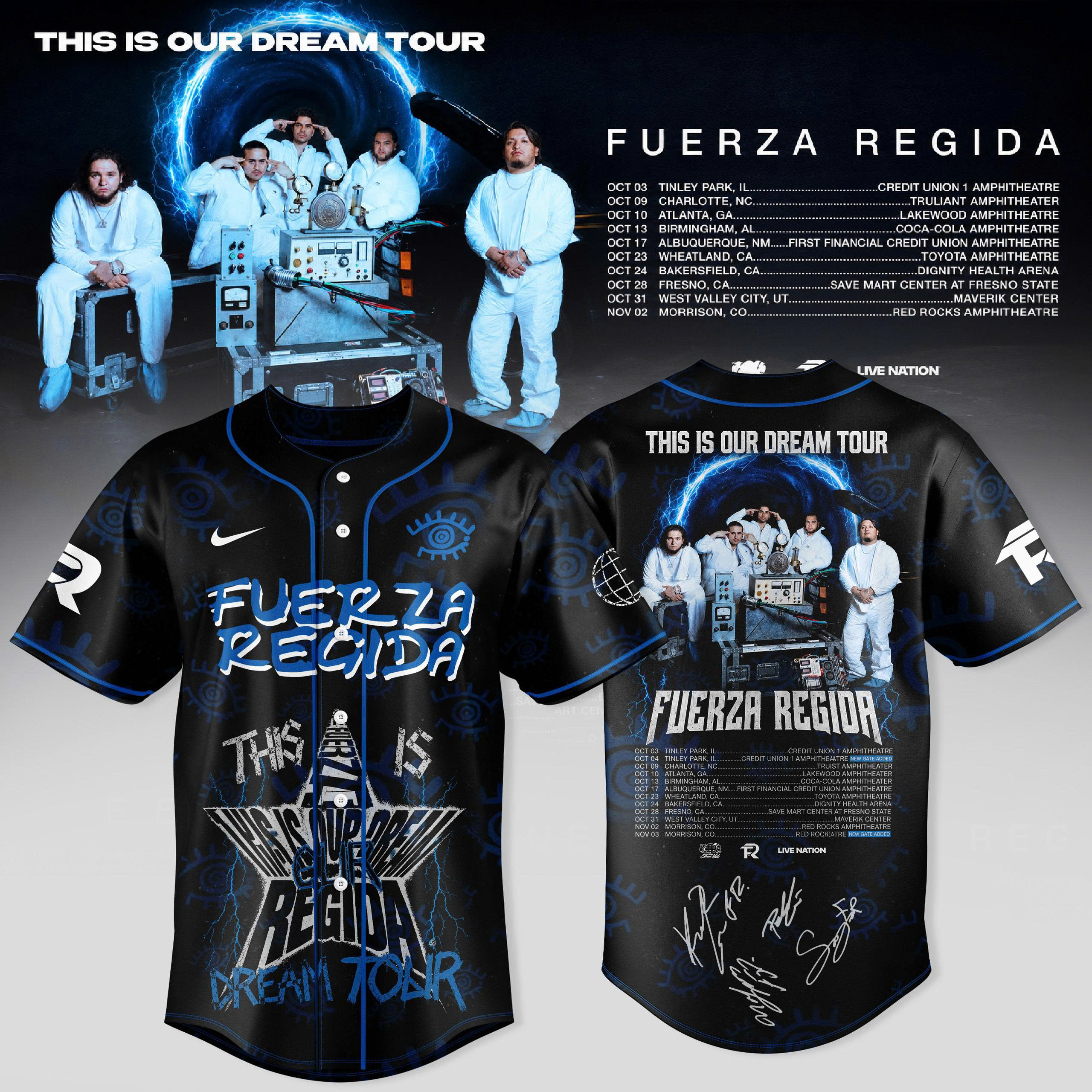 Fuerza Regida This Is Our Dream Tour Jersey Latin Music Concert Fan Sports Style Apparel 1 - Unicasport Fuerza Regida This Is Our Dream Tour Jersey Latin Music Concert Fan Sports Style Apparel