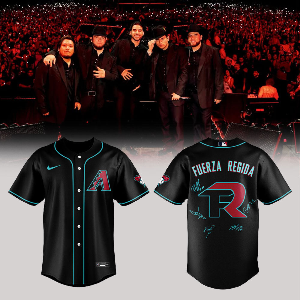 Fuerza Regida This Is Our Dream Tour Show Day x Arizona Diamondbacks Baseball Jersey