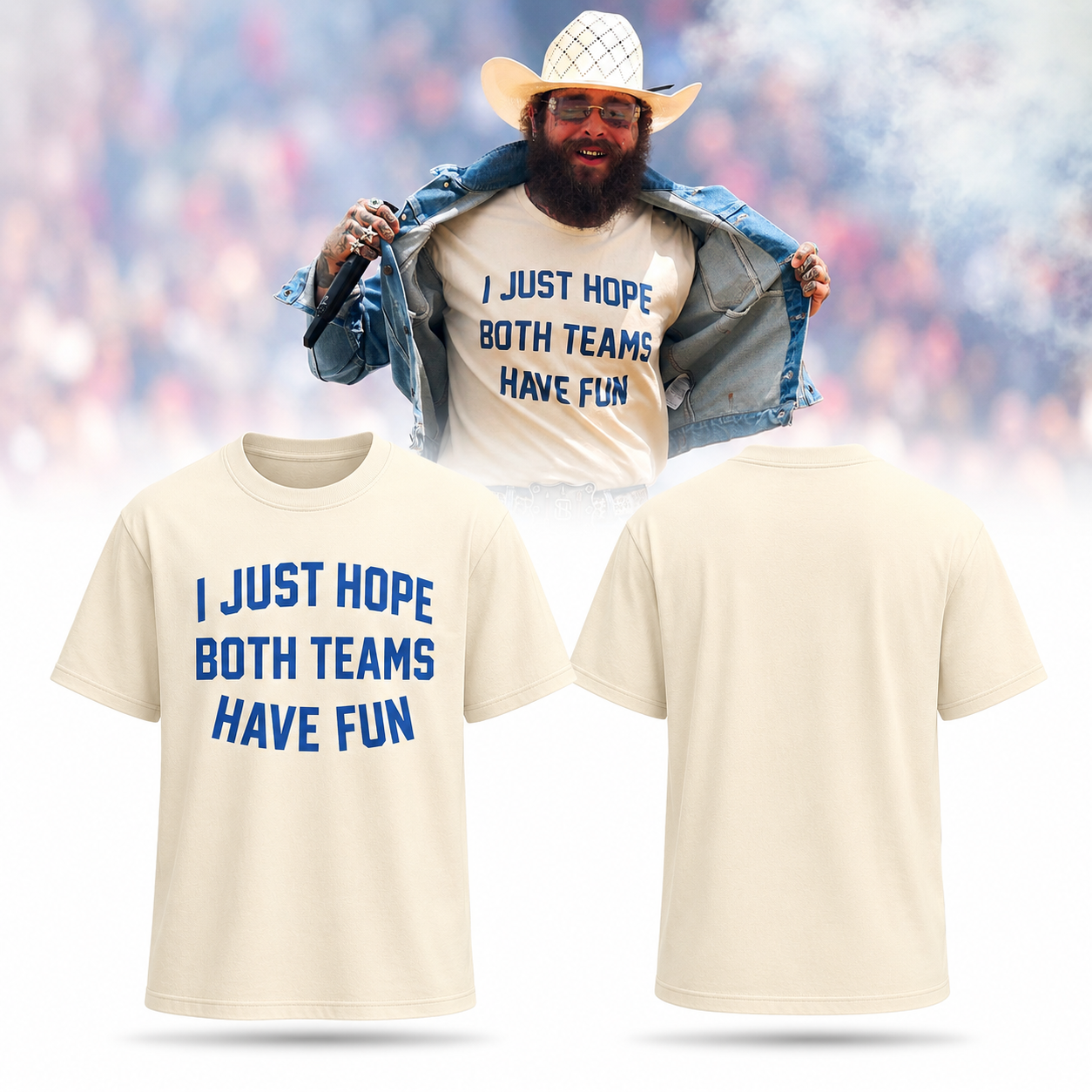 Funny Football Game Day Shirt I Just Hope Both Teams Have Fun Sports Fan Tee