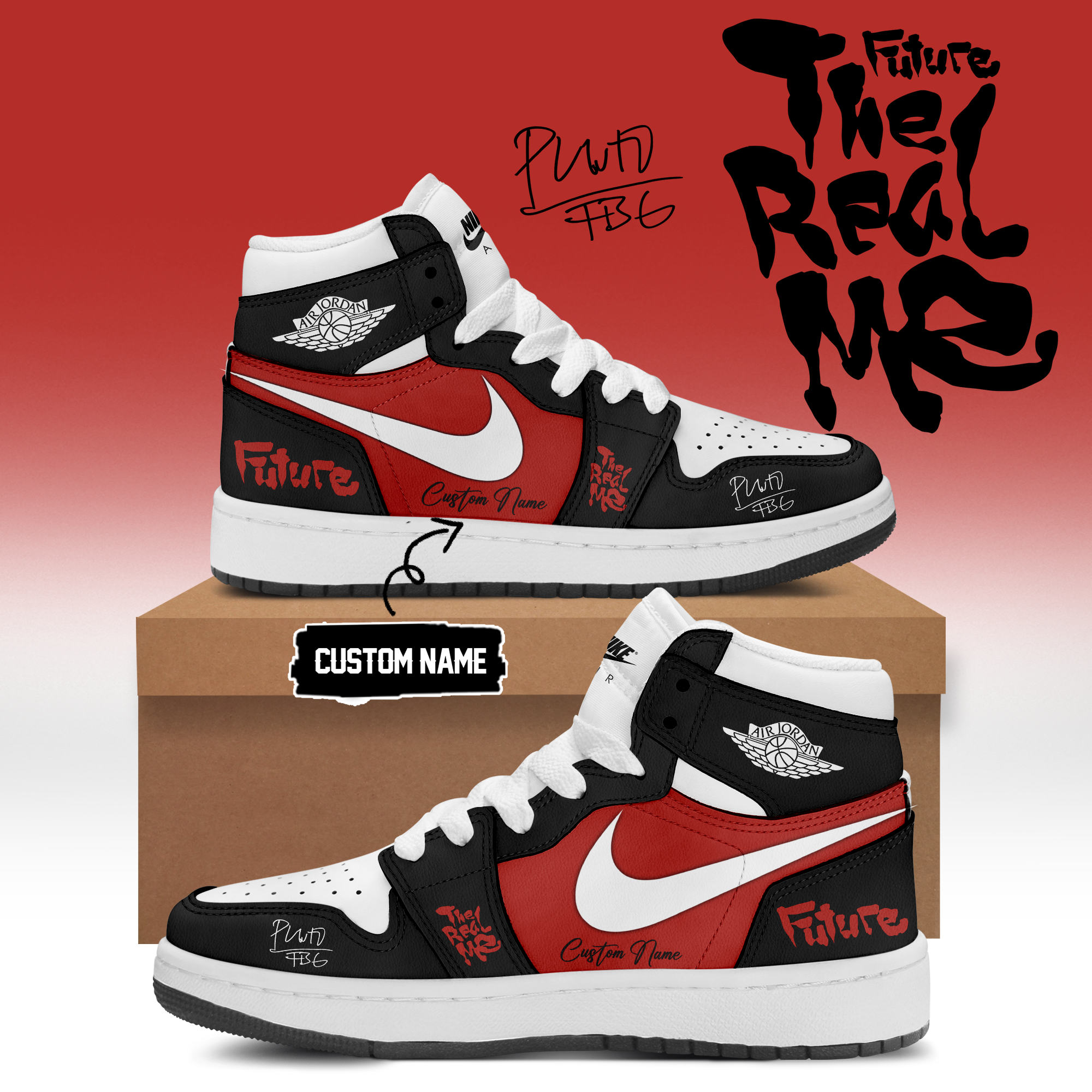 Future THE REAL ME Album Exclusive Fan Sneakers Merchandise Gifts For Fans
