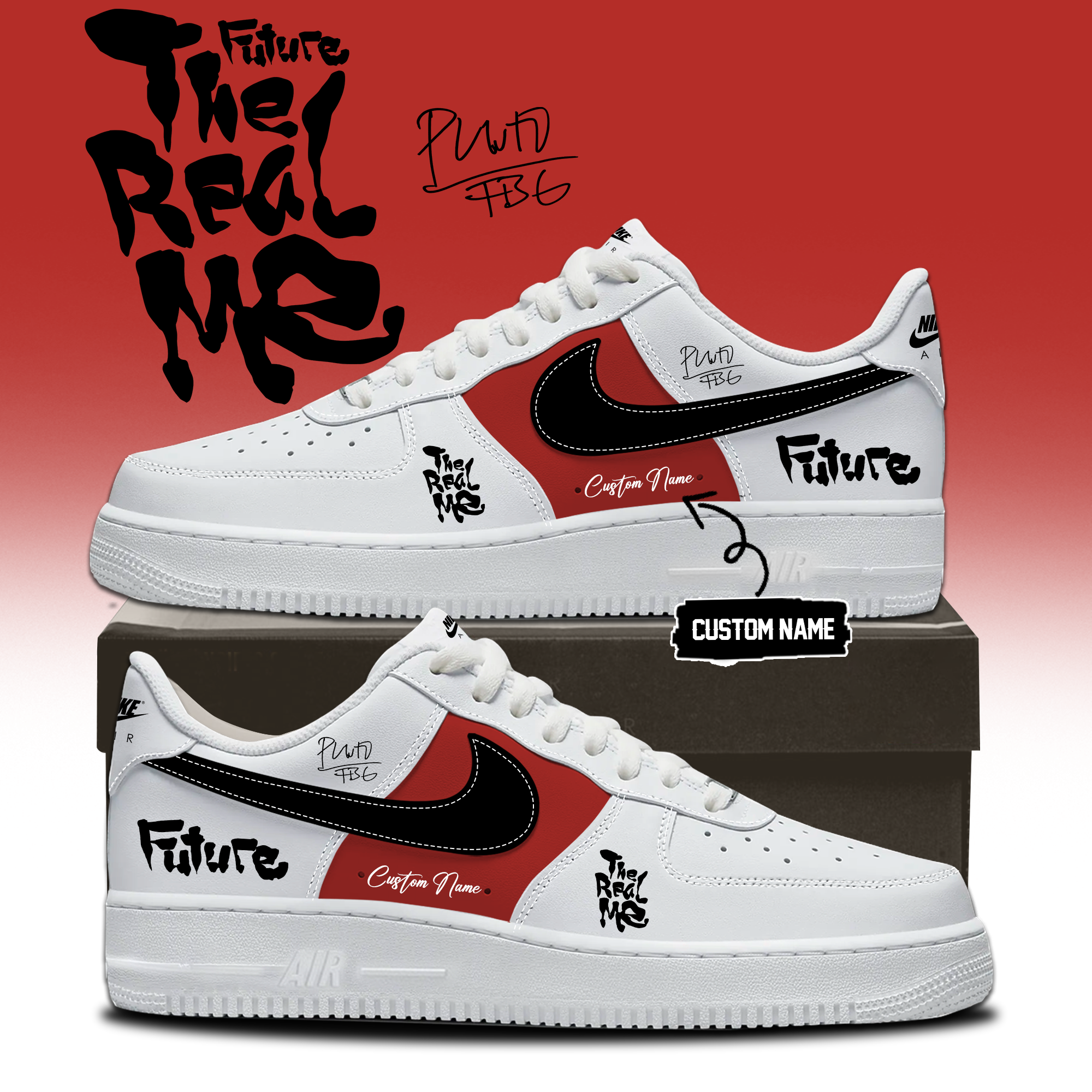 Future THE REAL ME Album Exclusive Signature Sneakers Collection Gifts For Fans