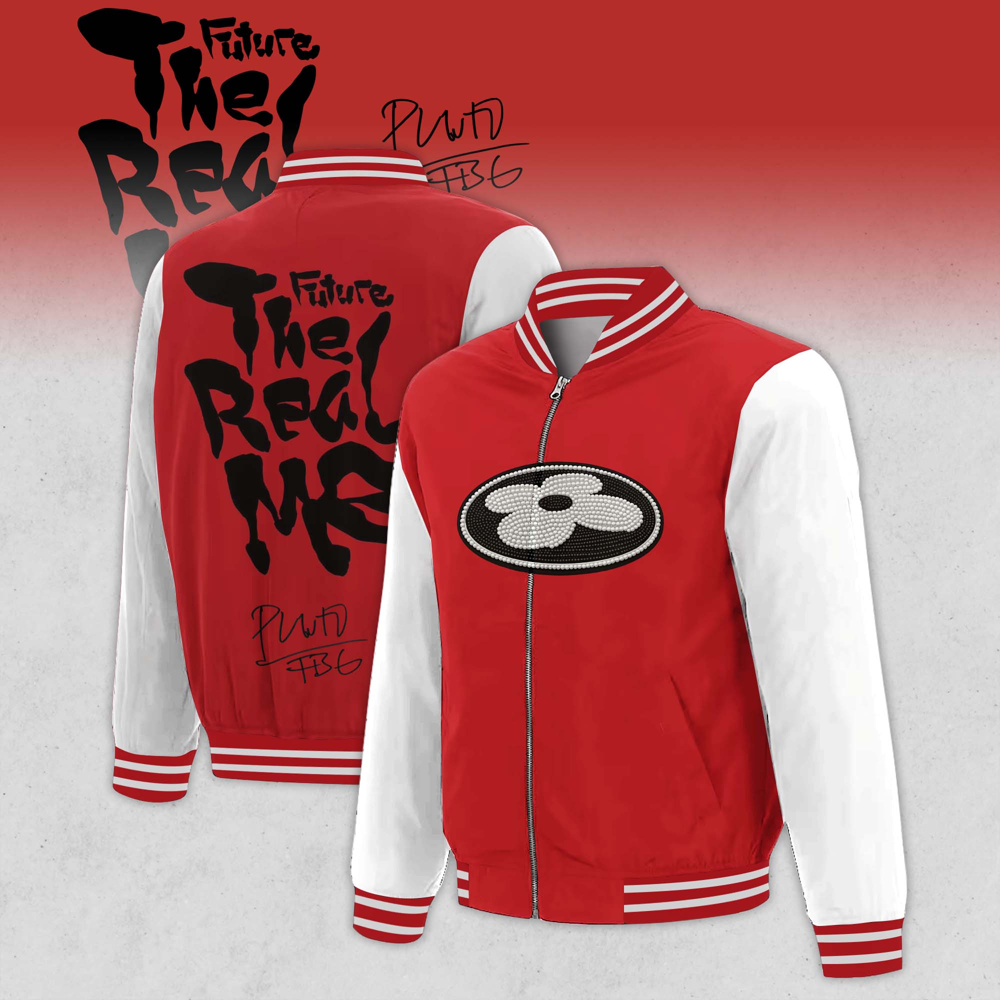 Future THE REAL ME Album Limited Edition Zip Bomber Jacket Gifts For Fans