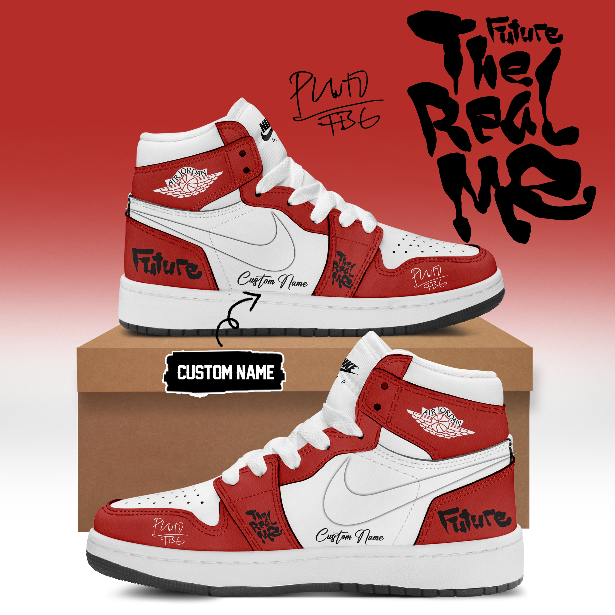 Future THE REAL ME Album Limited Fan Sneakers Merchandise Gifts For Fans