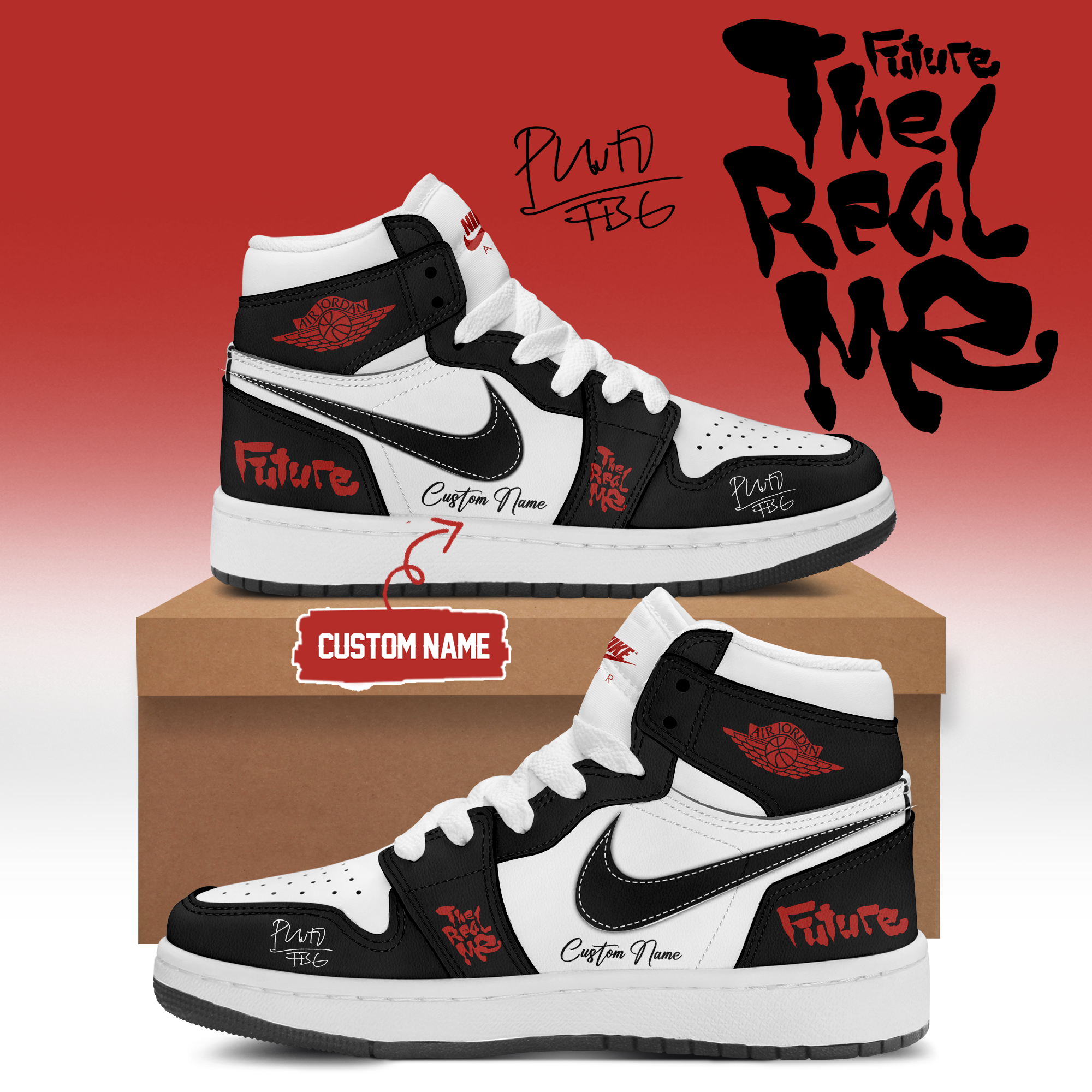 Future THE REAL ME Album Official Signature Sneakers Collection Gifts For Fans