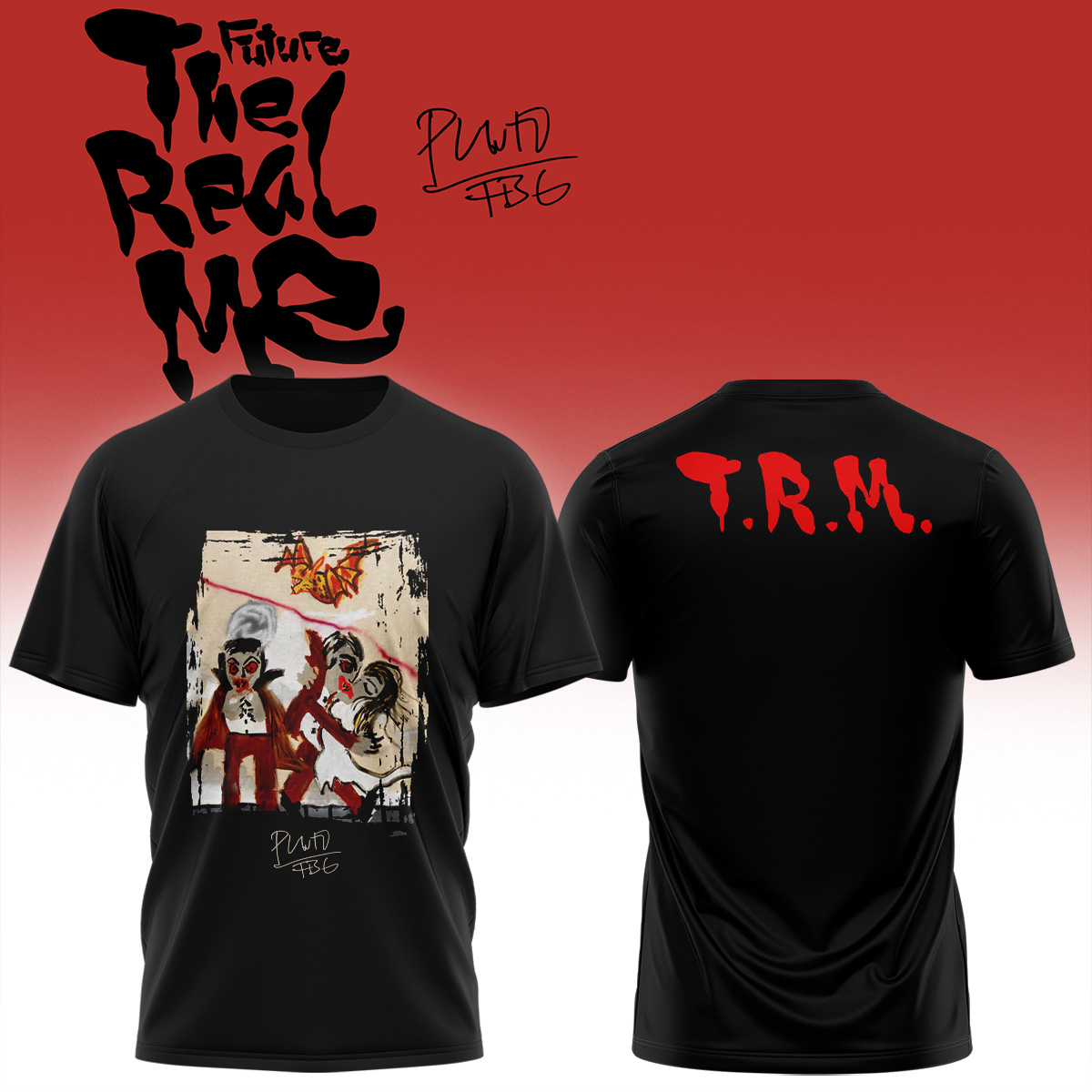 Future THE REAL ME Album Premium Signature Graphic Tee Gifts For Fans