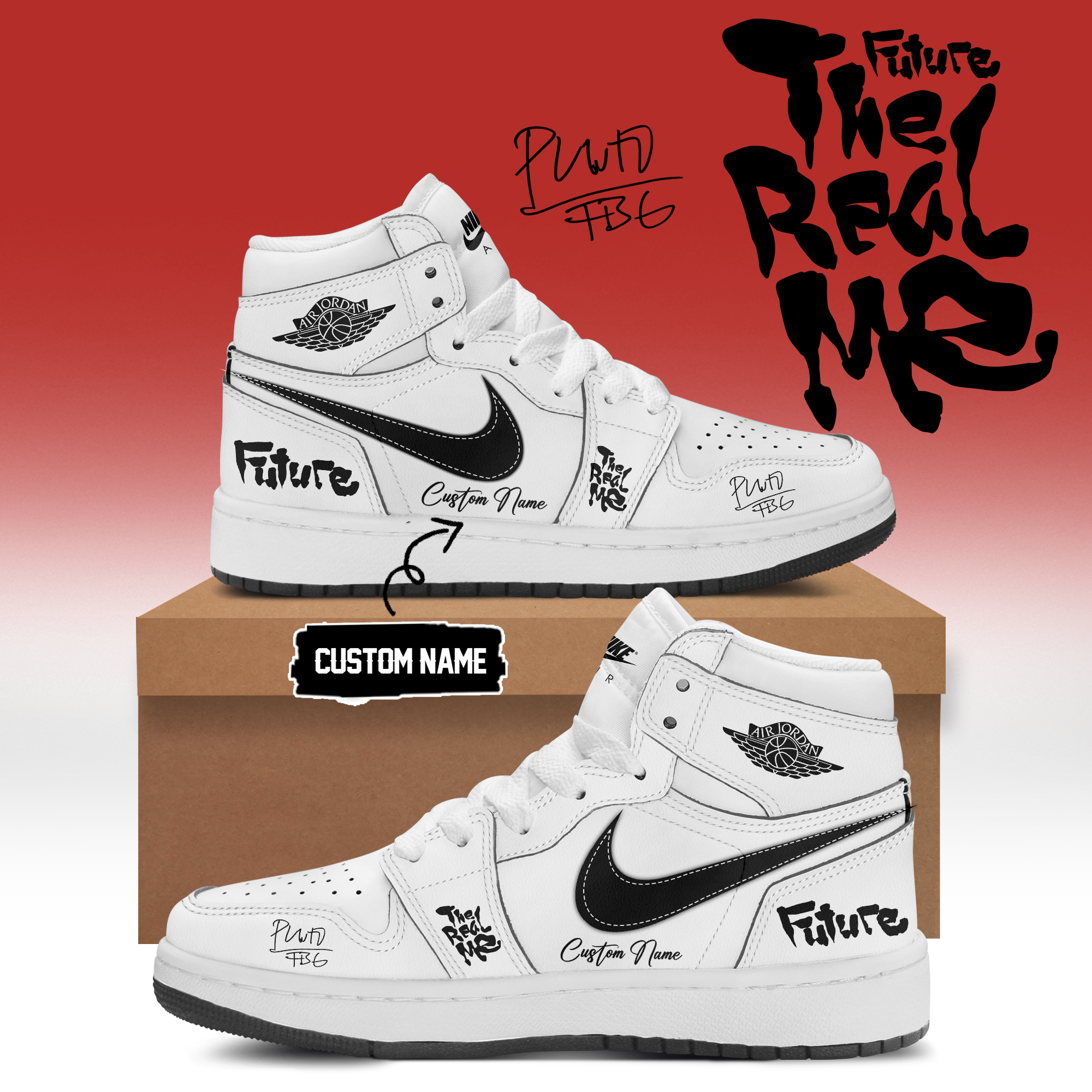 Future THE REAL ME Album Premium Signature Sneakers Gifts For Fans