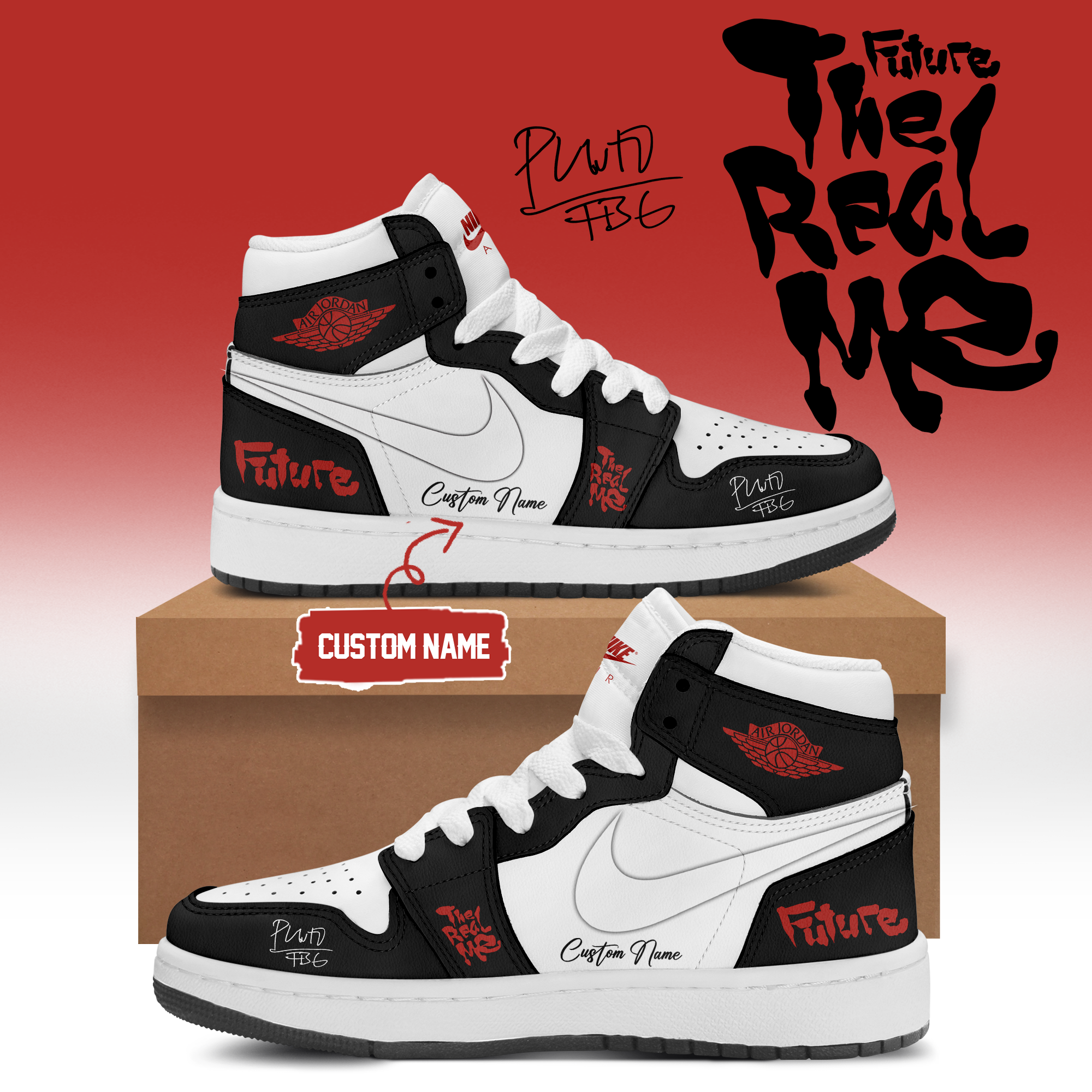 Future THE REAL ME Album Signature Collector Sneakers Gifts For Fans