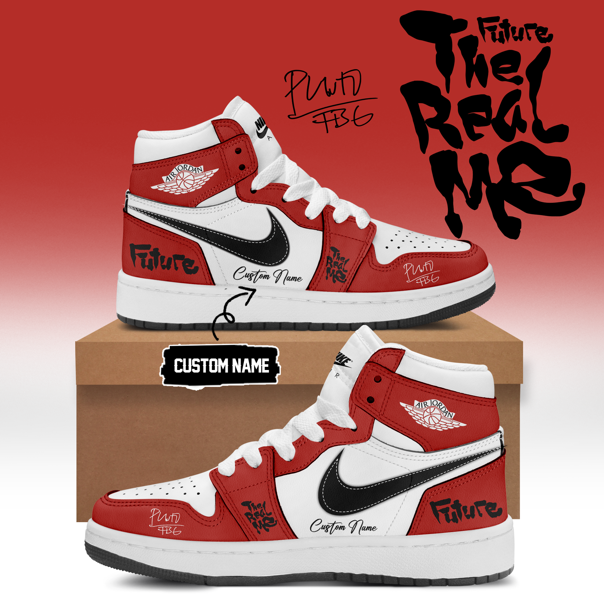 Future THE REAL ME Album Signature Sneakers Fan Collection Gifts For Fans