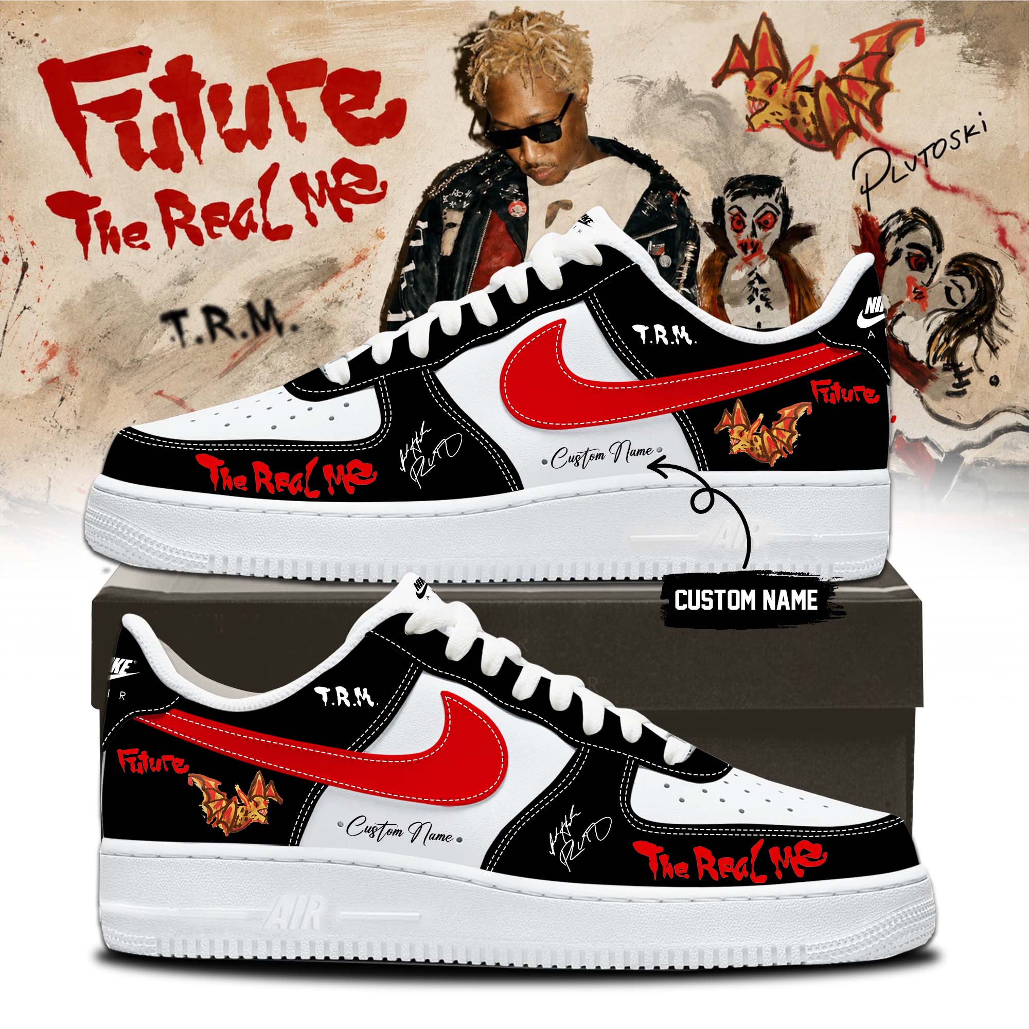 Future The Real Me Graphic Signature Sneakers Edition