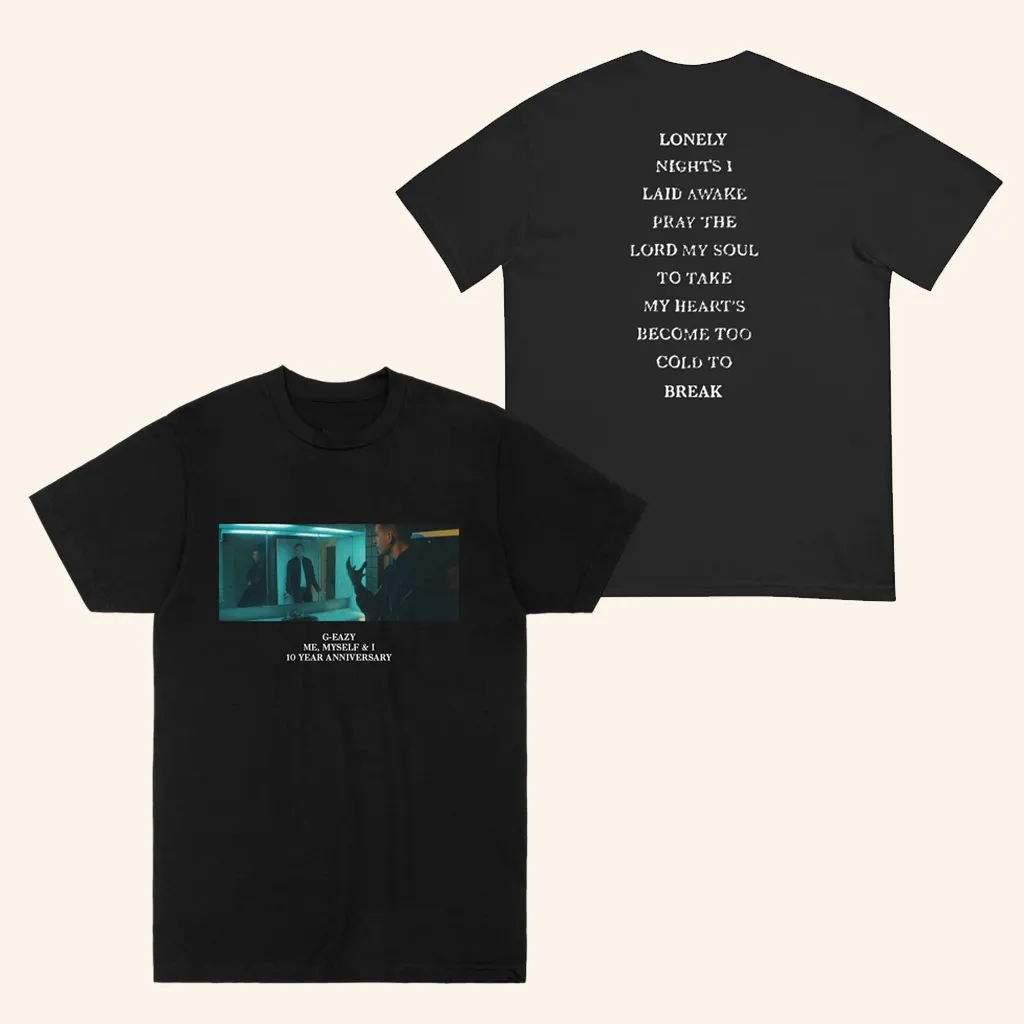 G Eazy Merch Me Myself And I Black TShirt Christmas Gifts For Boyfriend
