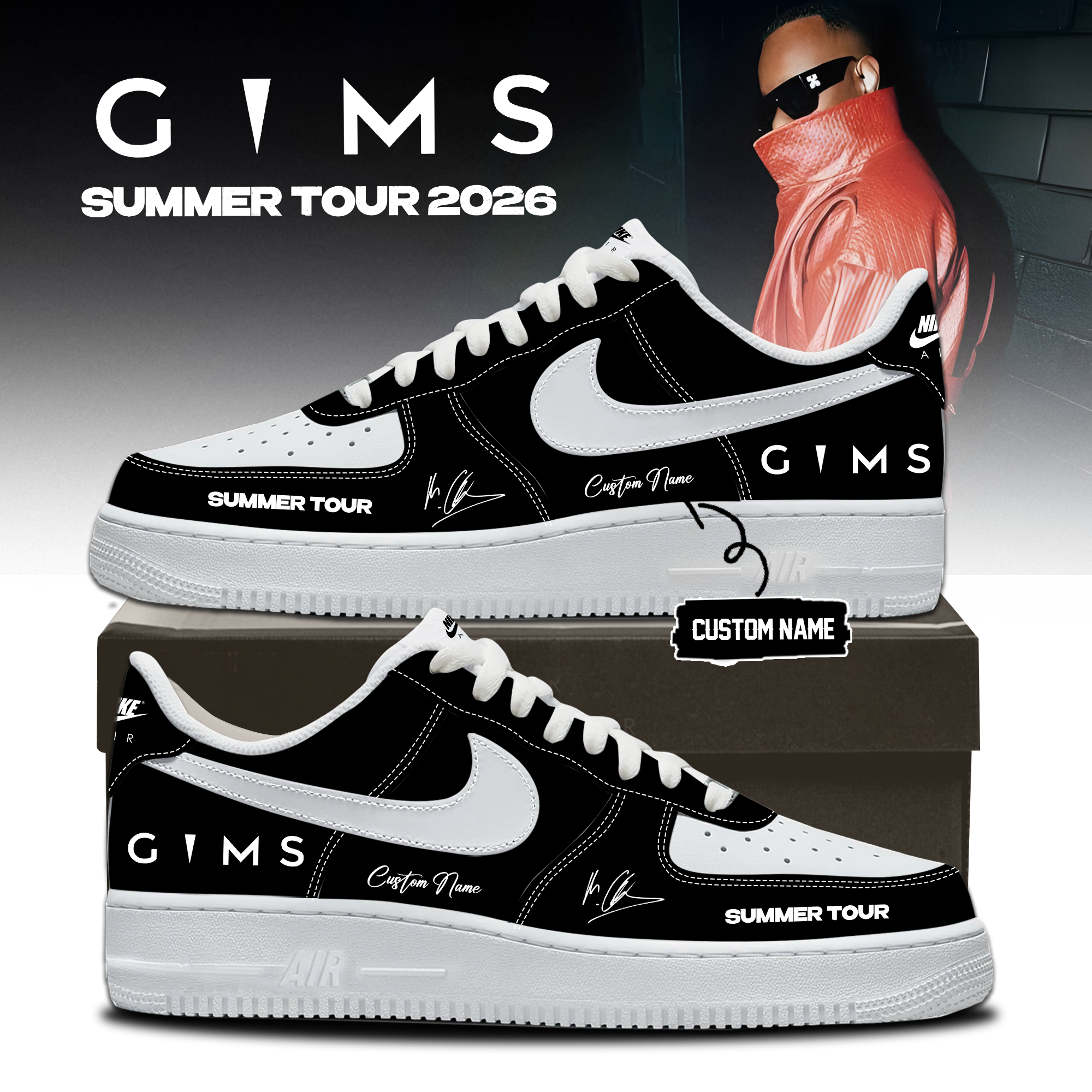 GIMS Summer Tour 2026 Collector Edition High Top Shoes Music Lover Gift