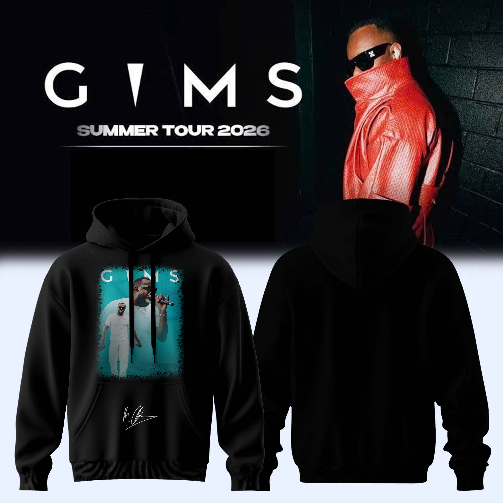 GIMS Summer Tour 2026 Collector Edition Signature Hoodie Fan Merchandise