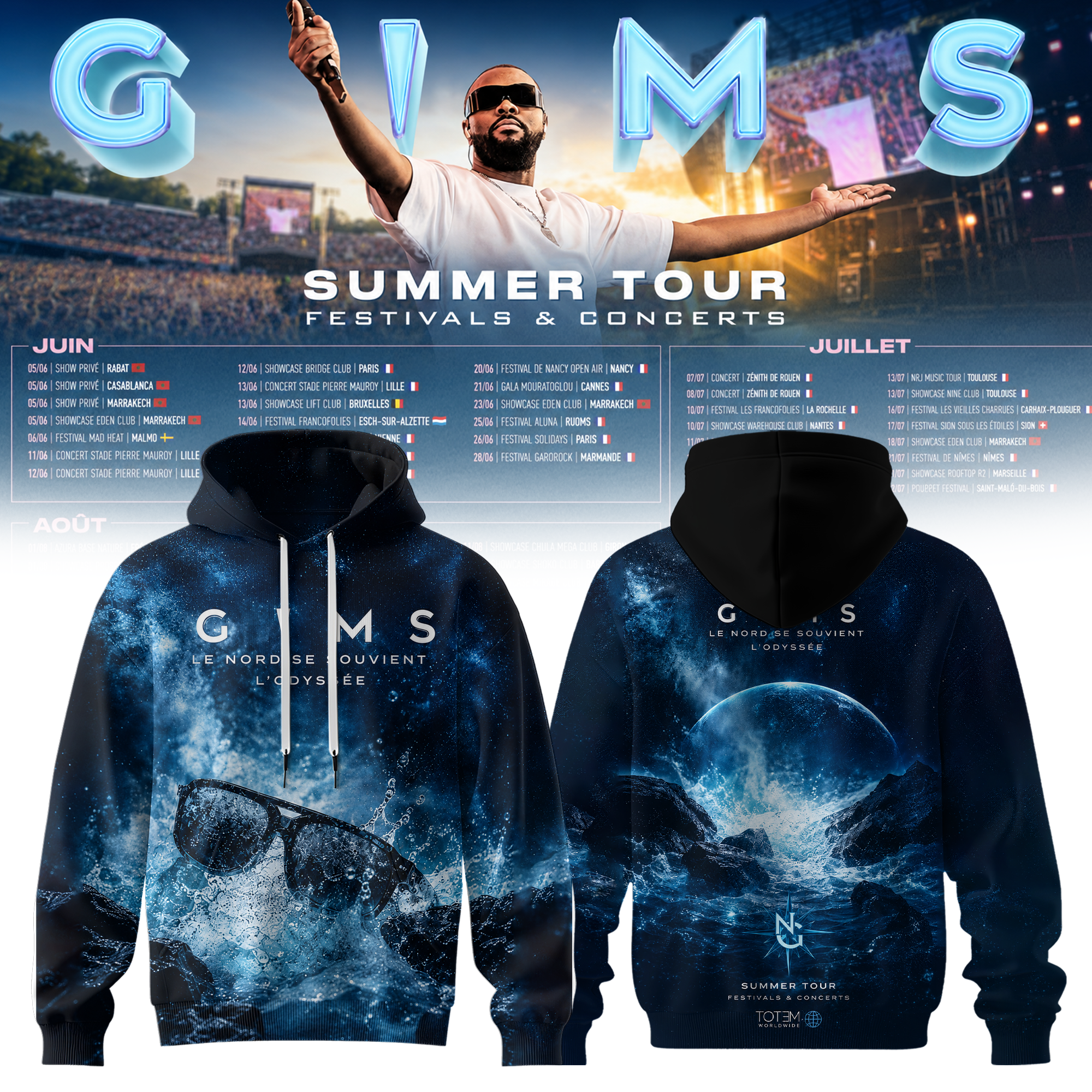 GIMS Summer Tour 2026 Collector Merchandise Hoodie Collection