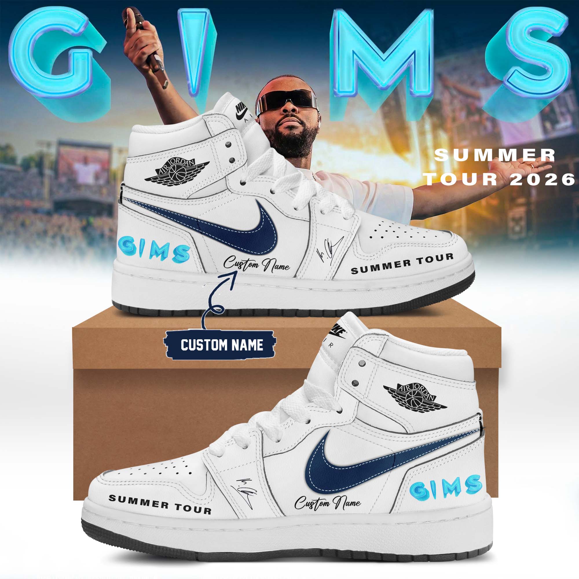 GIMS Summer Tour 2026 Collector Signature Sneakers for Music Fans