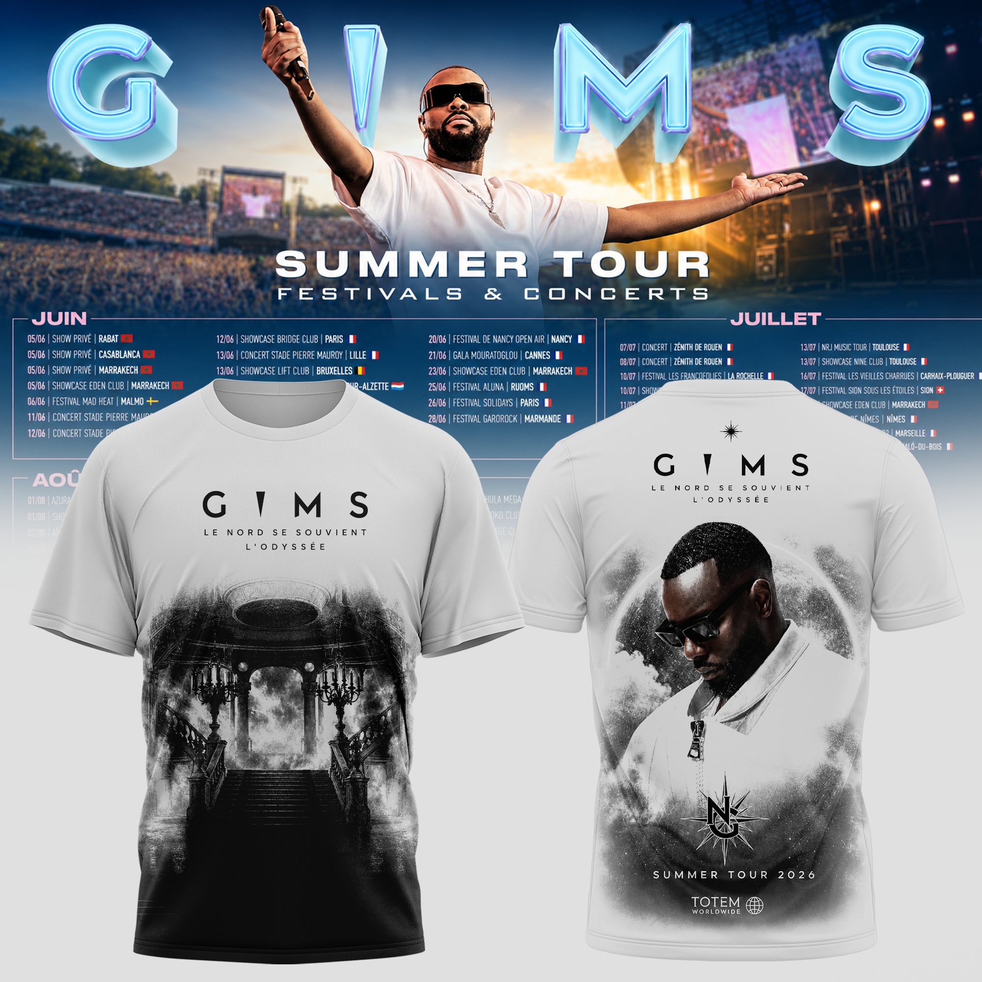 GIMS Summer Tour 2026 Exclusive Concert Graphic T Shirt