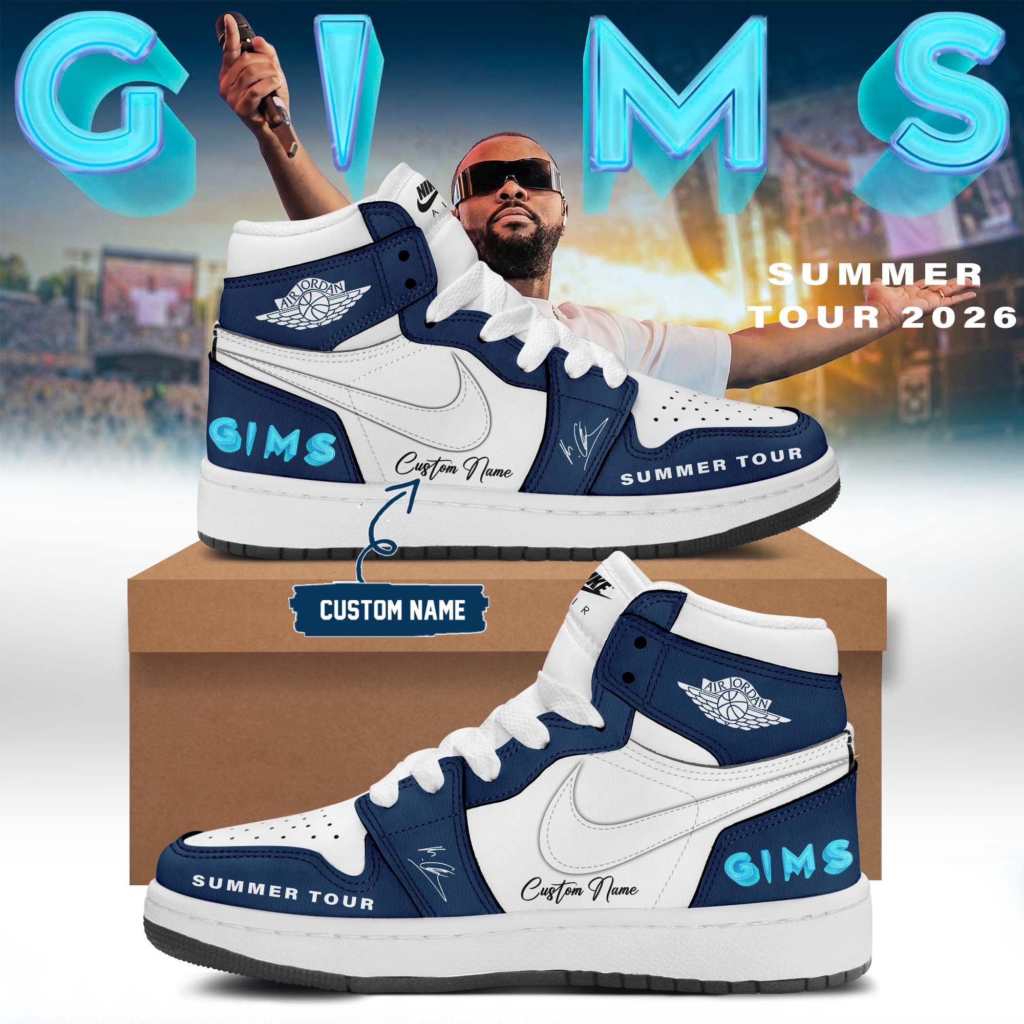 GIMS Summer Tour 2026 Exclusive Music Fan Casual Shoes