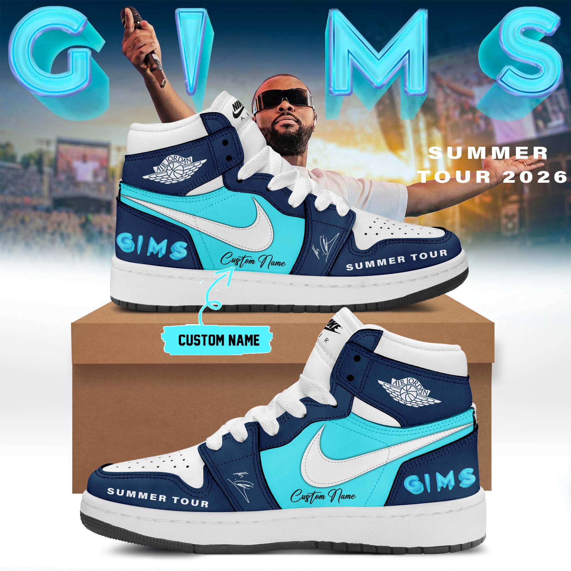GIMS Summer Tour 2026 Limited Edition Signature Fan Sneakers