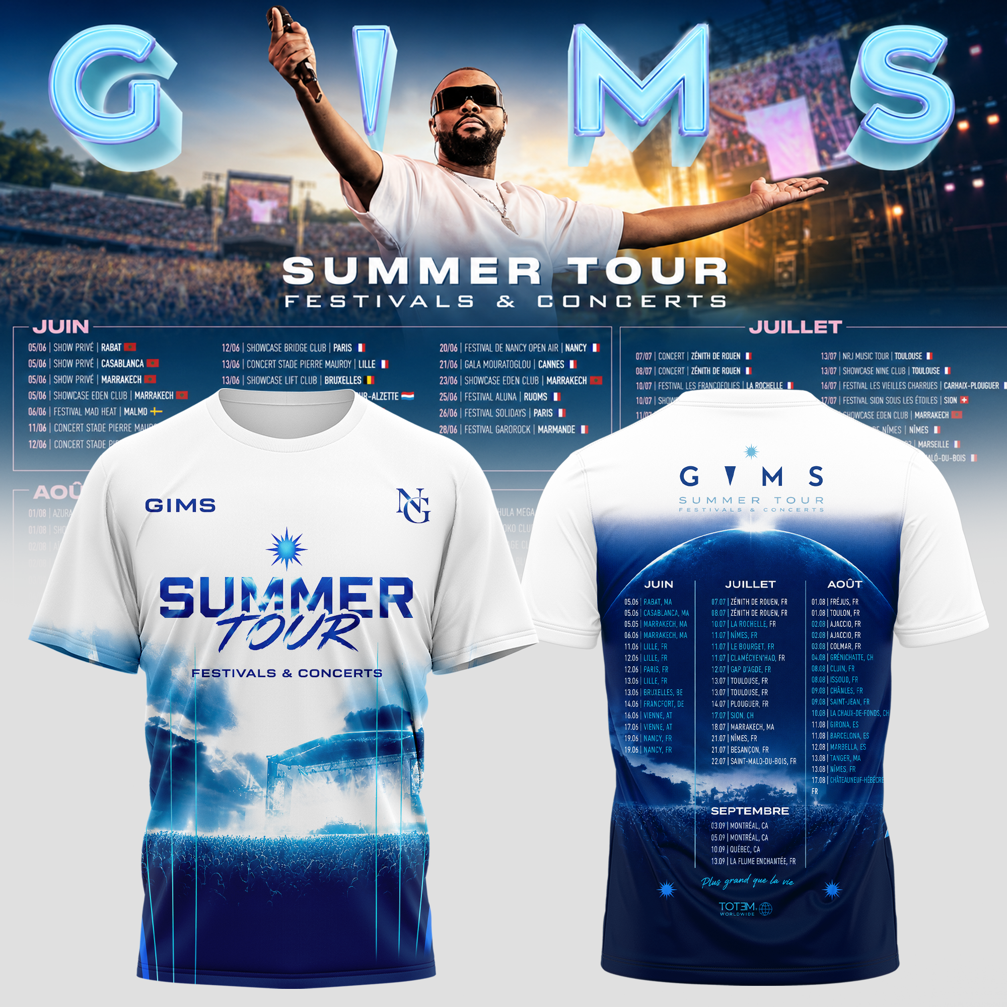 GIMS Summer Tour 2026 Official Concert Graphic T Shirt