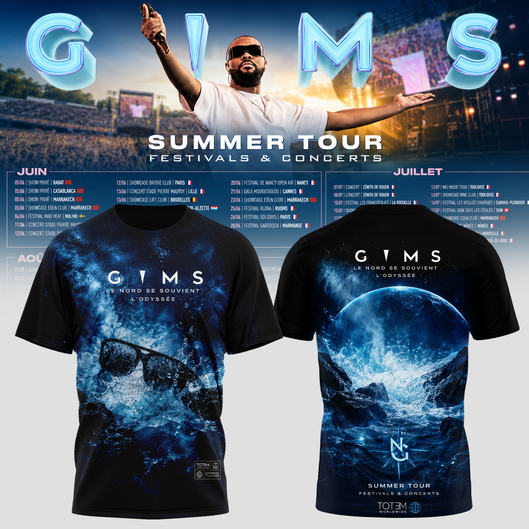 GIMS Summer Tour 2026 Premium Fan Graphic T Shirt