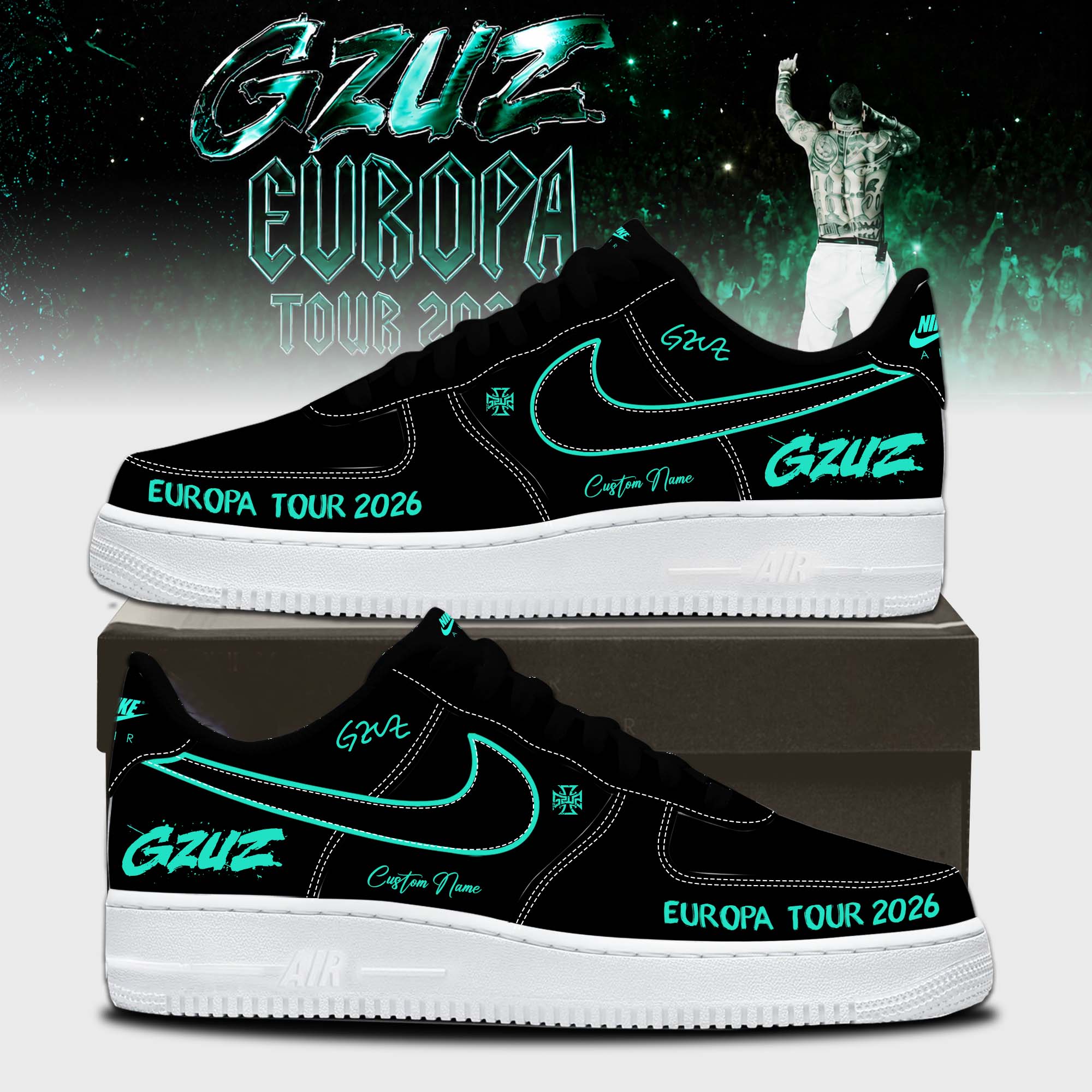 GZUZ Live Europe 2026 Custom Fan Sneakers